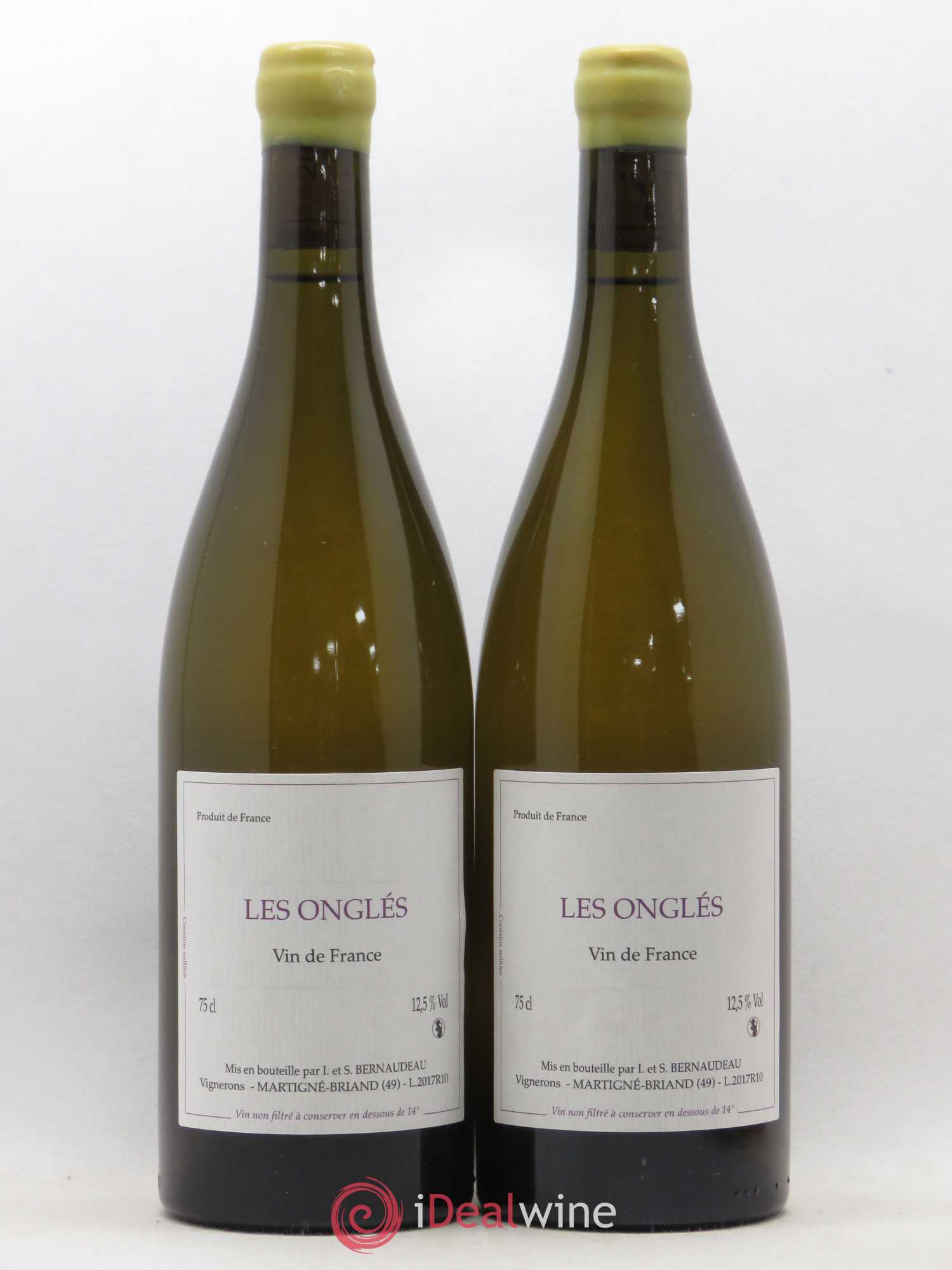 Vin de France Les Onglés Stéphane Bernaudeau 2017 - Lot de 2 bouteilles - 0