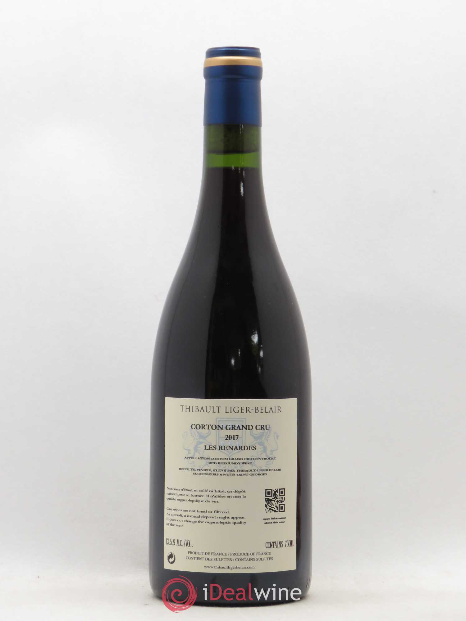 Corton Grand Cru Les Renardes Liger Belair 2017 - Posten von 1 Flasche - 1