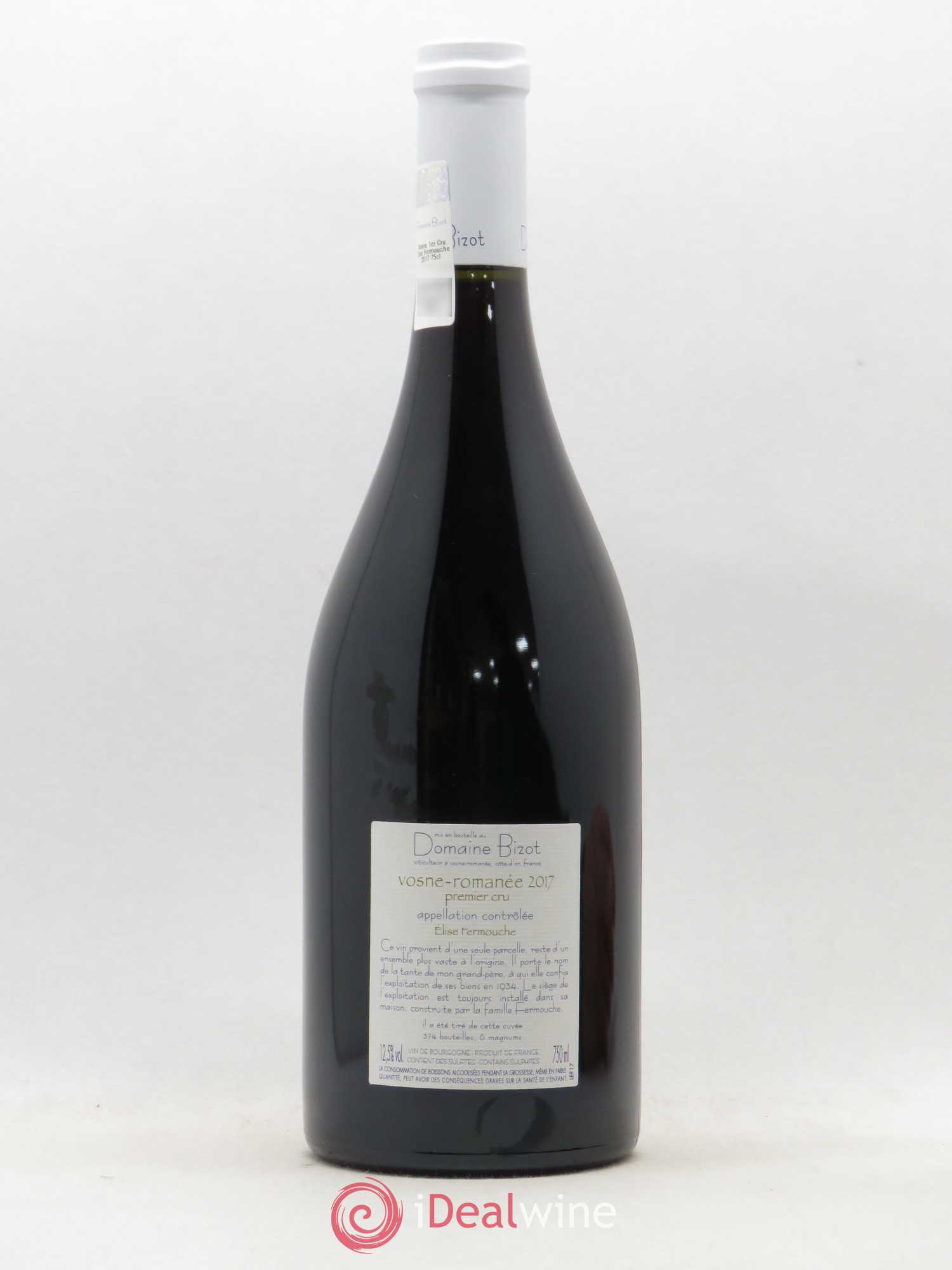 Vosne-Romanée 1er Cru Elise Fermouche Bizot (Domaine) 2017 - Lot de 1 bouteille - 1