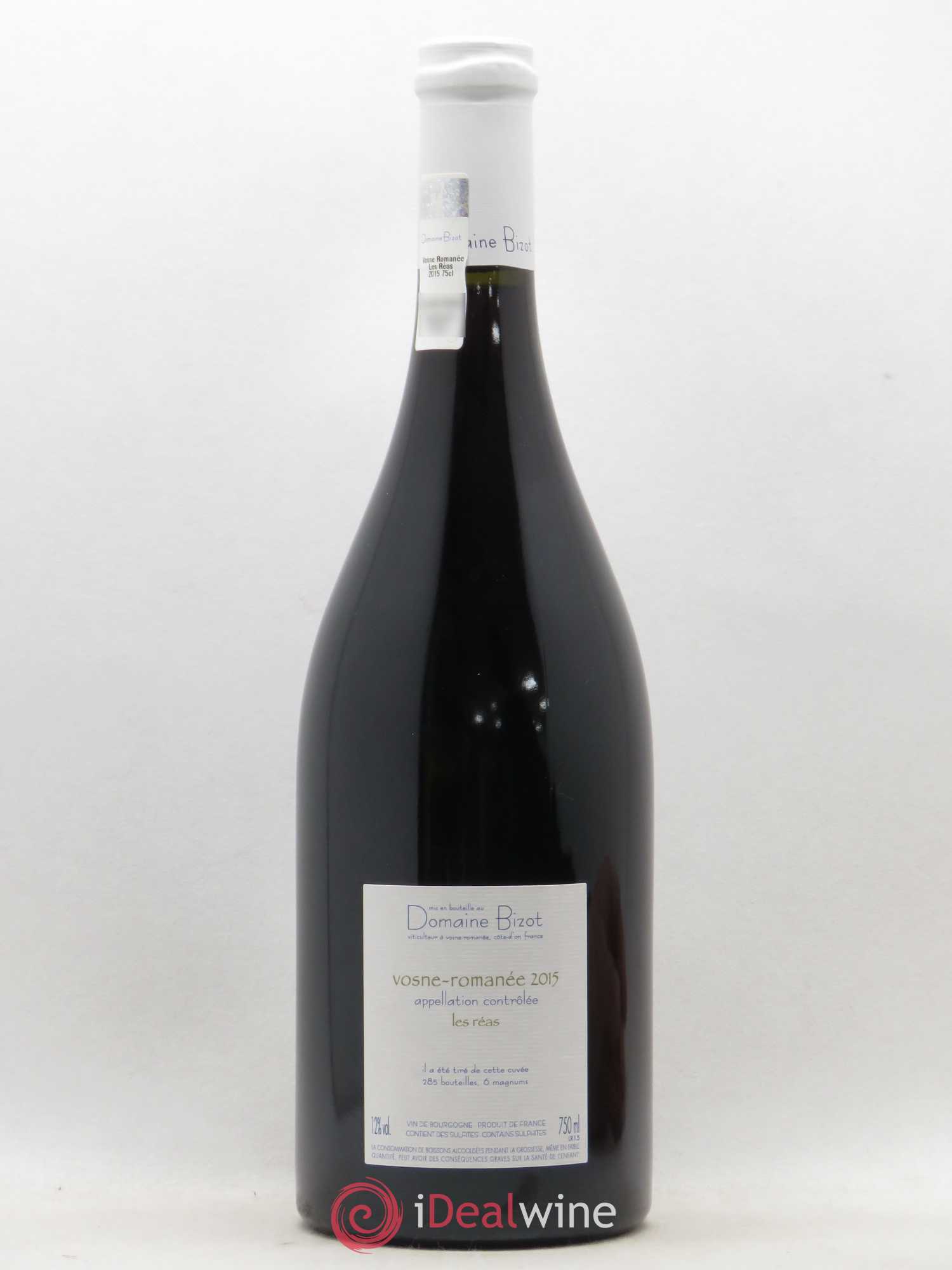 Vosne-Romanée Les Réas Bizot (Domaine) 2015 - Lot de 1 bouteille - 1