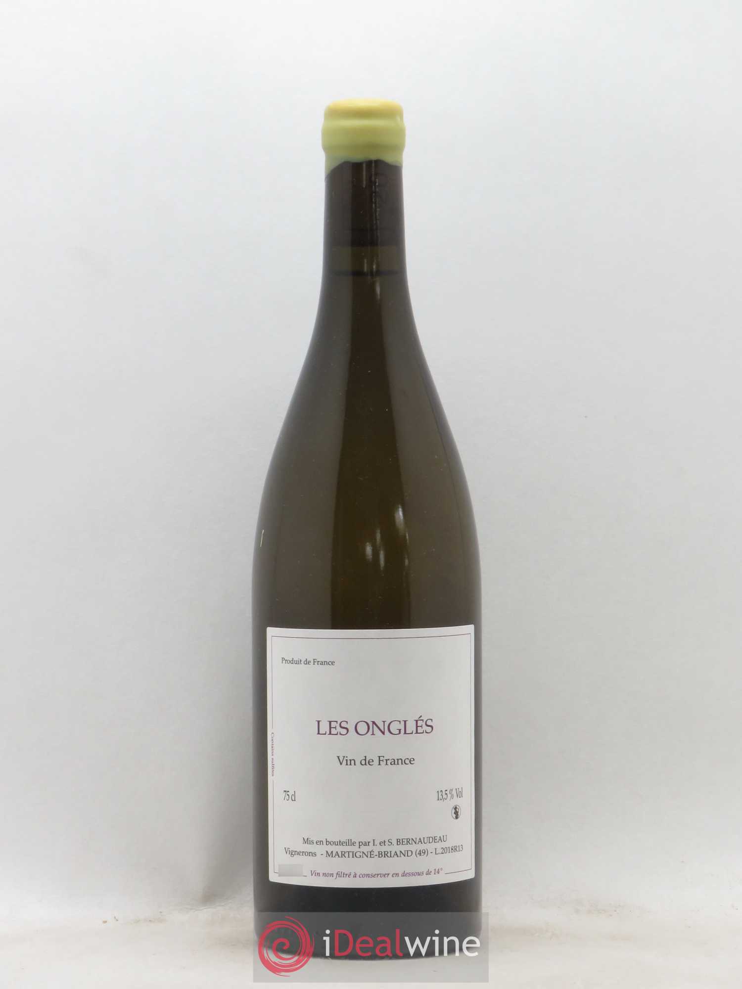 Vin de France Les Onglés Stéphane Bernaudeau 2018 - Lot de 1 bouteille - 0