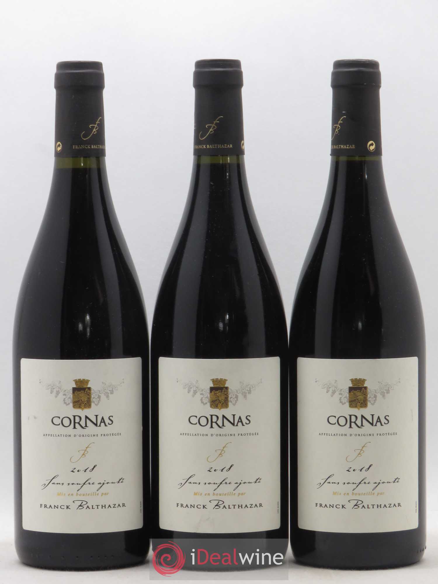 Cornas Cuvée sans soufre Franck Balthazar (Domaine) 2018 - Lot de 3 bouteilles - 0