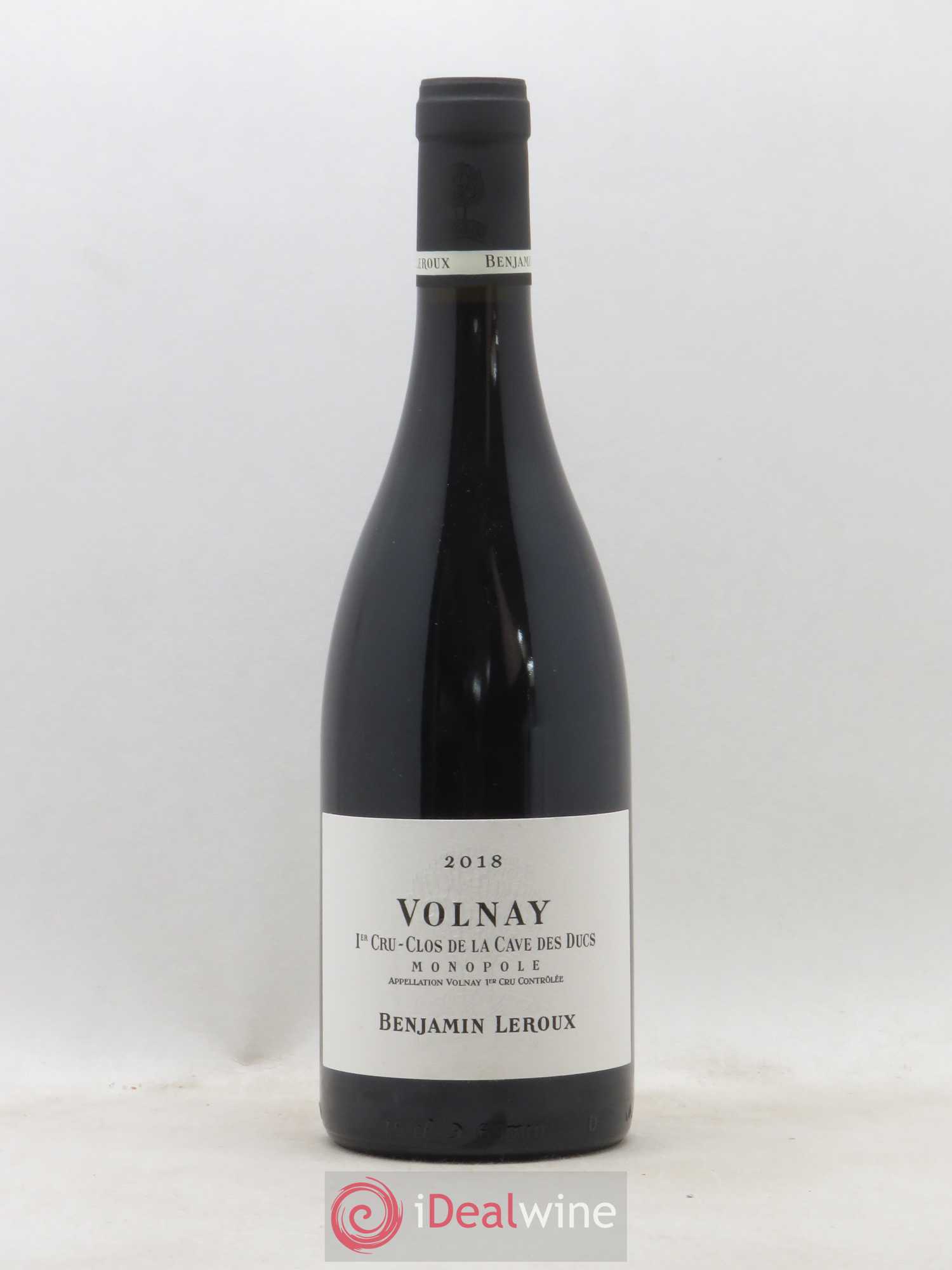 Volnay 1er Cru 1er Cru Clos de la Cave des Ducs Benjamin Leroux 2018 - Posten von 1 Flasche - 0