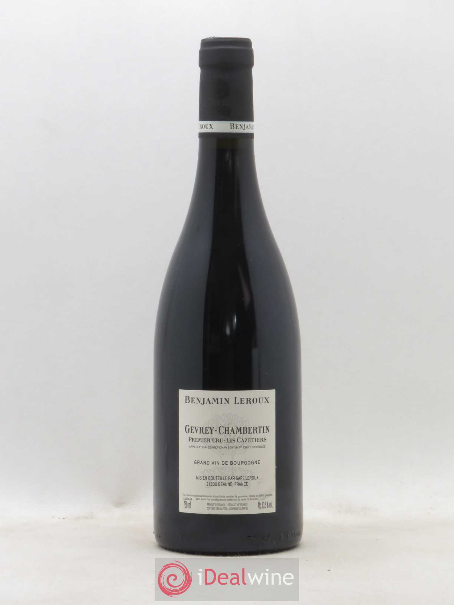 Gevrey-Chambertin 1er Cru Les Cazetiers Benjamin Leroux 2018 - Posten von 1 Flasche - 1