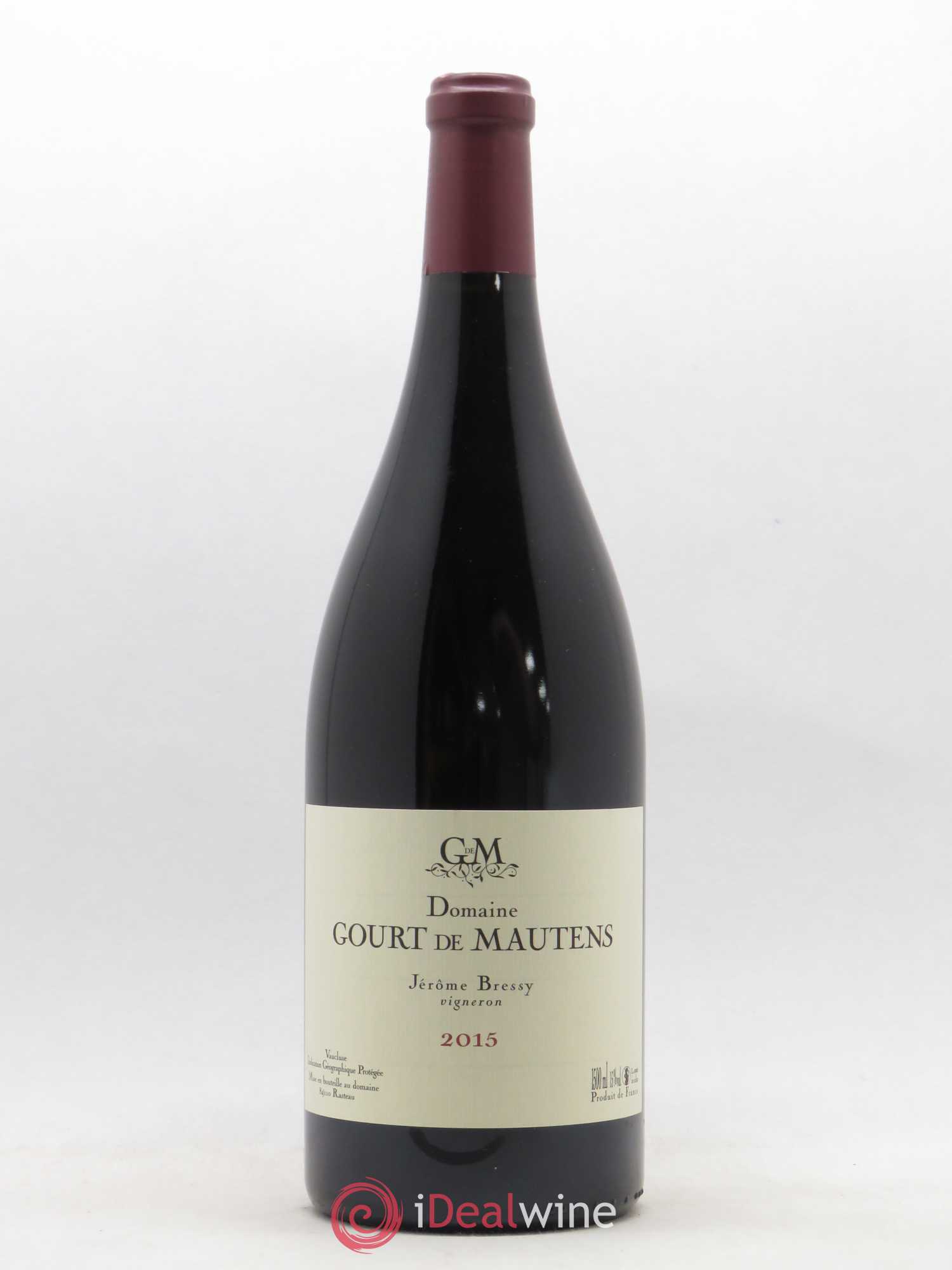 Vaucluse (Vin de Pays de Vaucluse) Domaine Gourt de Mautens - Jérôme Bressy 2015 - Lot de 1 magnum - 0