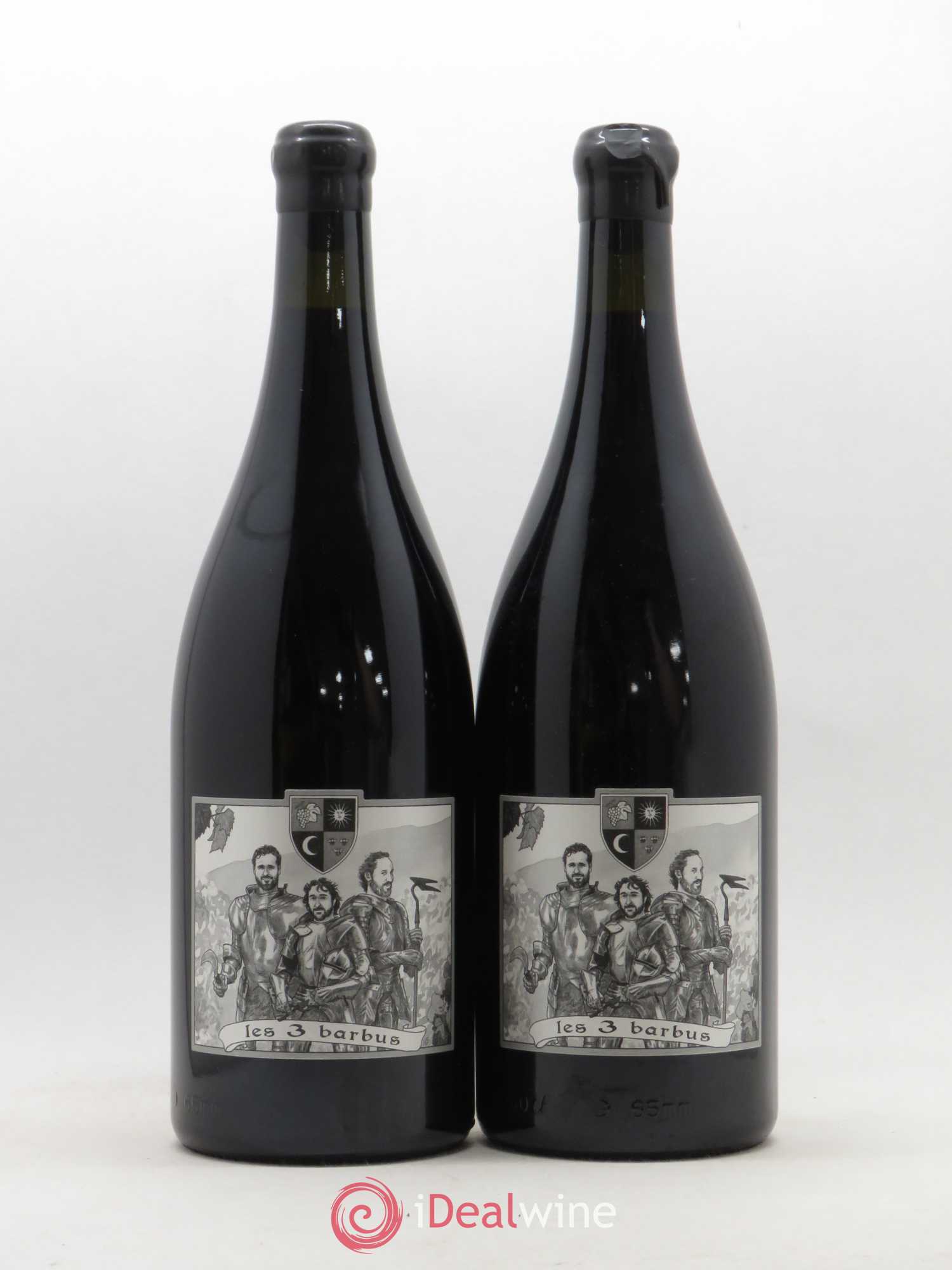 Vin de France Les 3 Barbus (Reynaud - Wallut - Barret) 2014 - Posten von 2 Magnum - 0