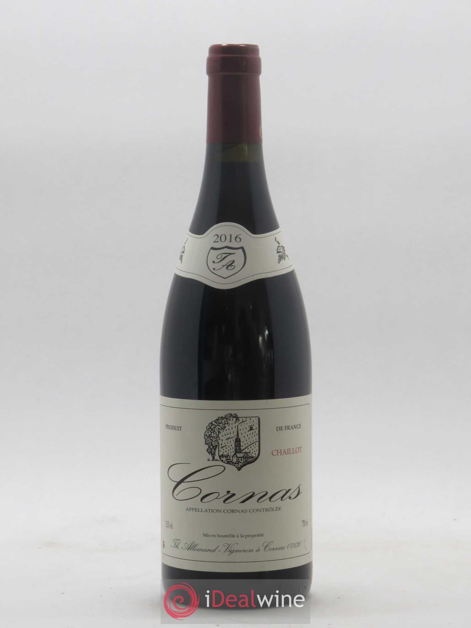 Cornas Chaillot Thierry Allemand 2016 - Lot de 1 bouteille - 0