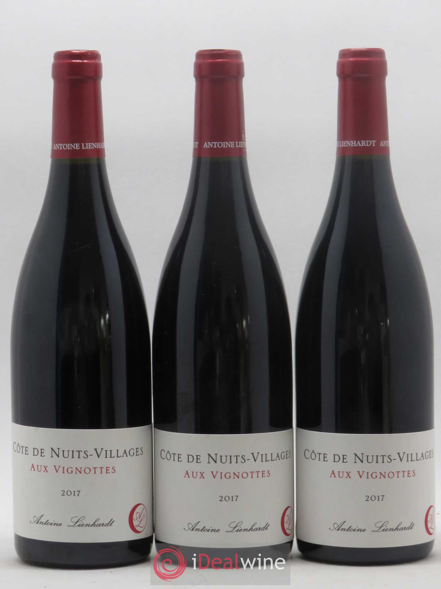Côte de Nuits-Villages Aux Vignottes Antoine Lienhardt 2017 - Posten von 3 Flaschen - 0