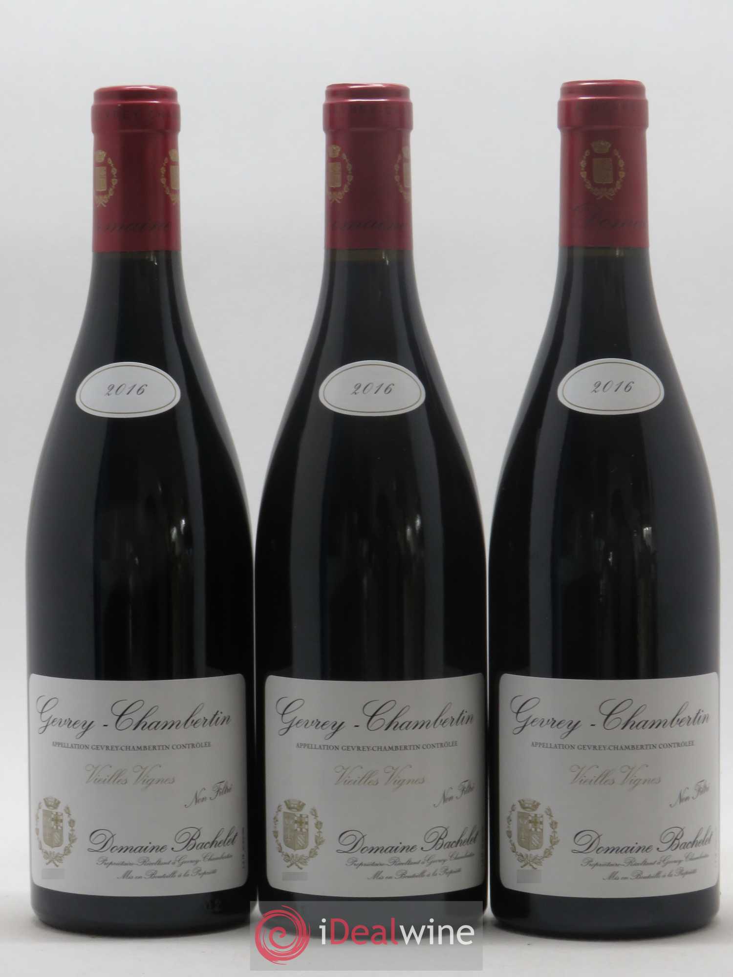 Gevrey-Chambertin Vieilles Vignes Denis Bachelet (Domaine) 2016 - Lot de 3 bouteilles - 0