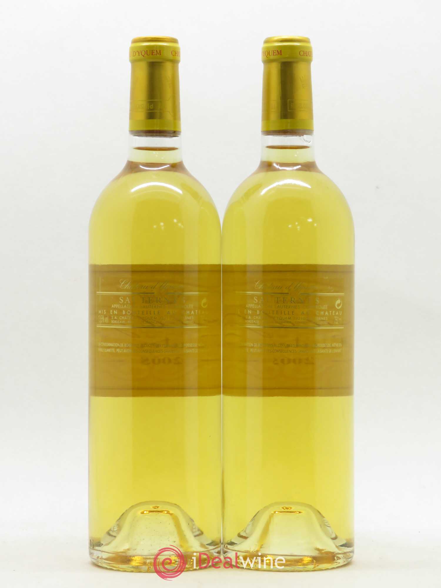 Château d' Yquem 1er Cru Classé Supérieur 2005 - Lotto di 2 bottiglie - 1
