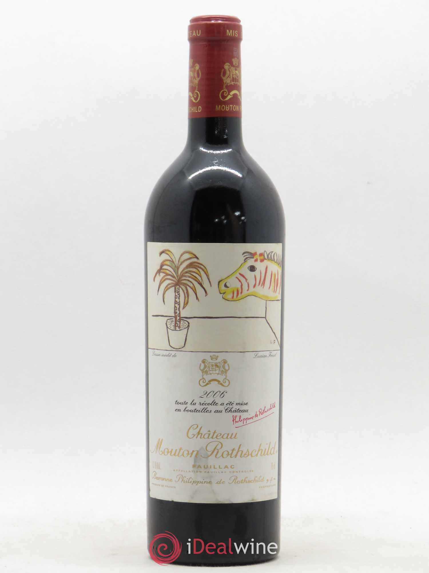 Château Mouton Rothschild 1er Grand Cru Classé 2006 - Lot de 1 bouteille - 0