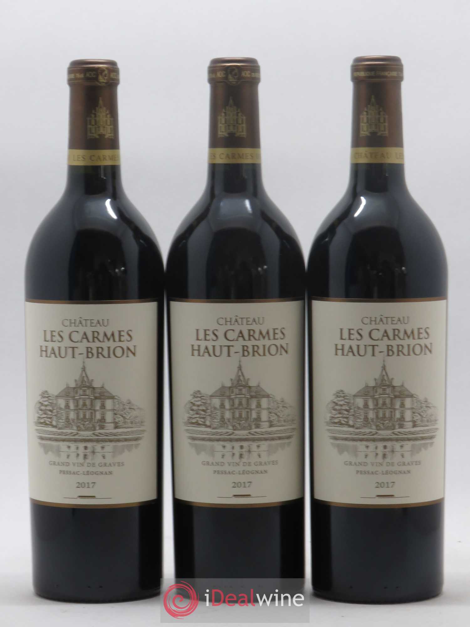 Château Les Carmes Haut-Brion 2017 - Lot de 3 bouteilles - 0