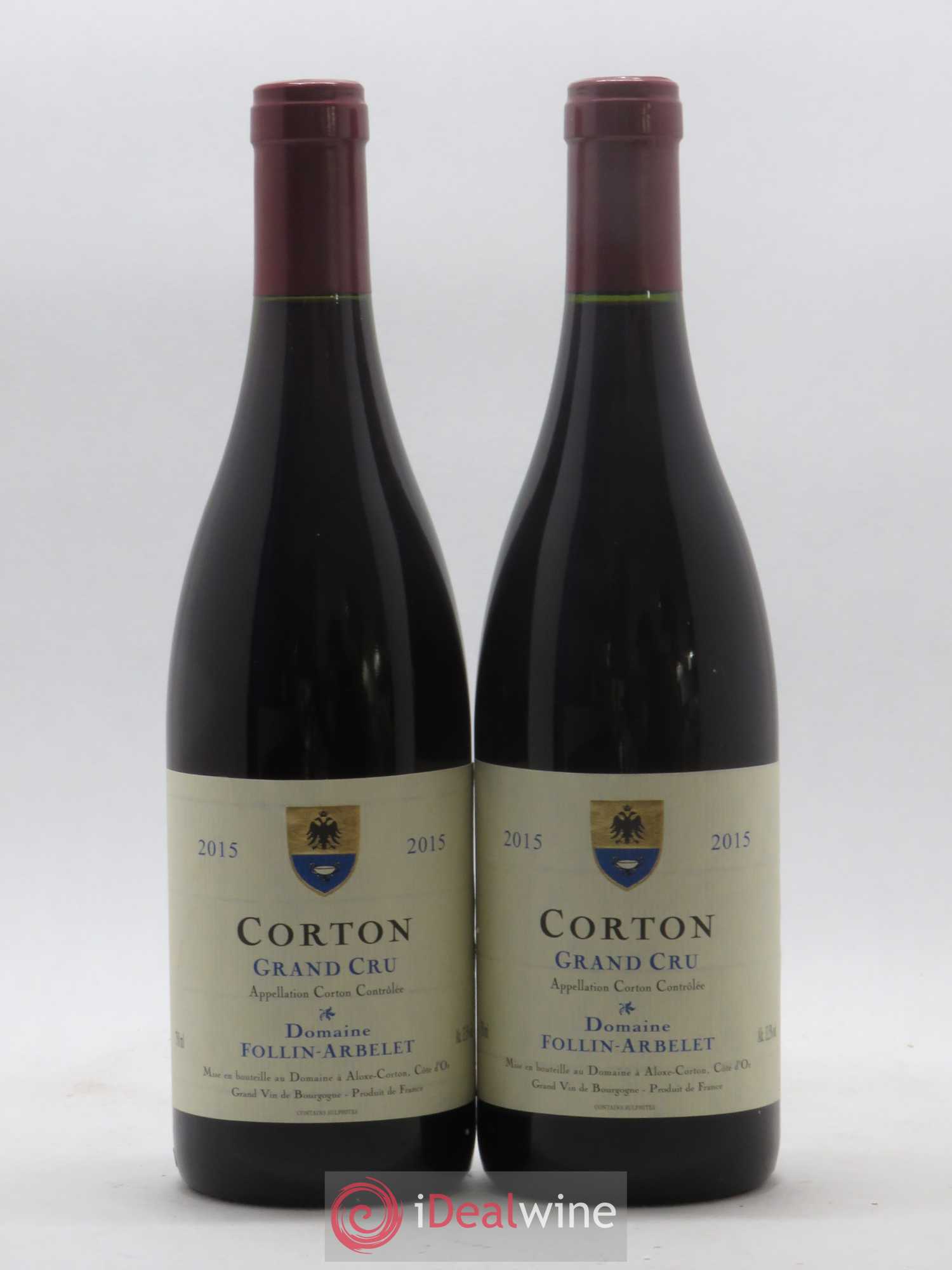 Corton Grand Cru Follin-Arbelet (Domaine) 2015 - Lot de 2 bouteilles - 0