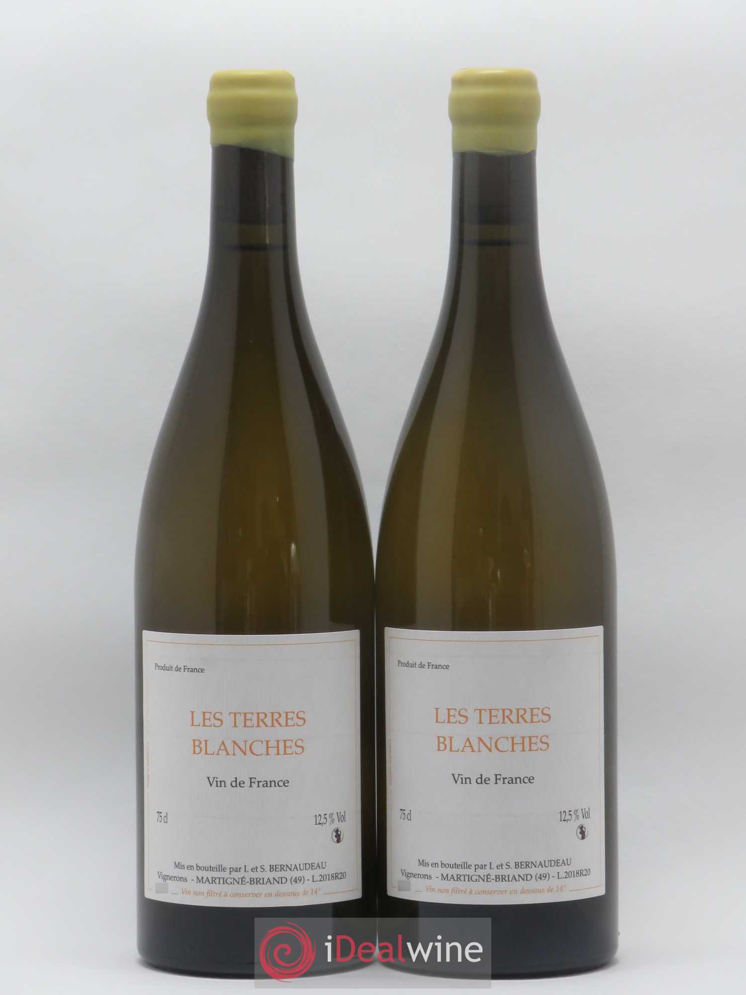 Vin de France Les Terres Blanches Stéphane Bernaudeau 2018 - Lot de 2 bouteilles - 0