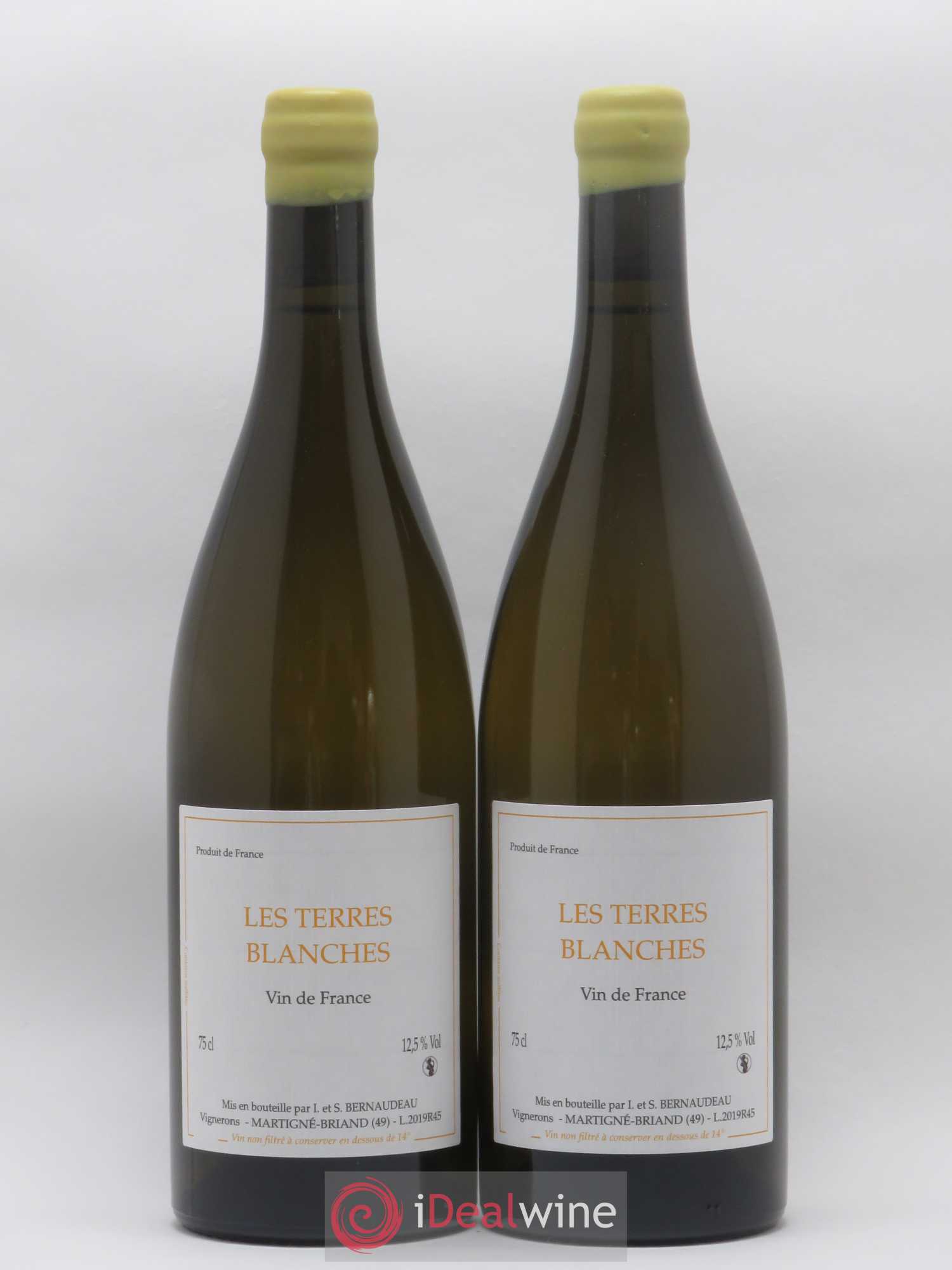 Vin de France Les Terres Blanches Stéphane Bernaudeau 2019 - Lot de 2 bouteilles - 0