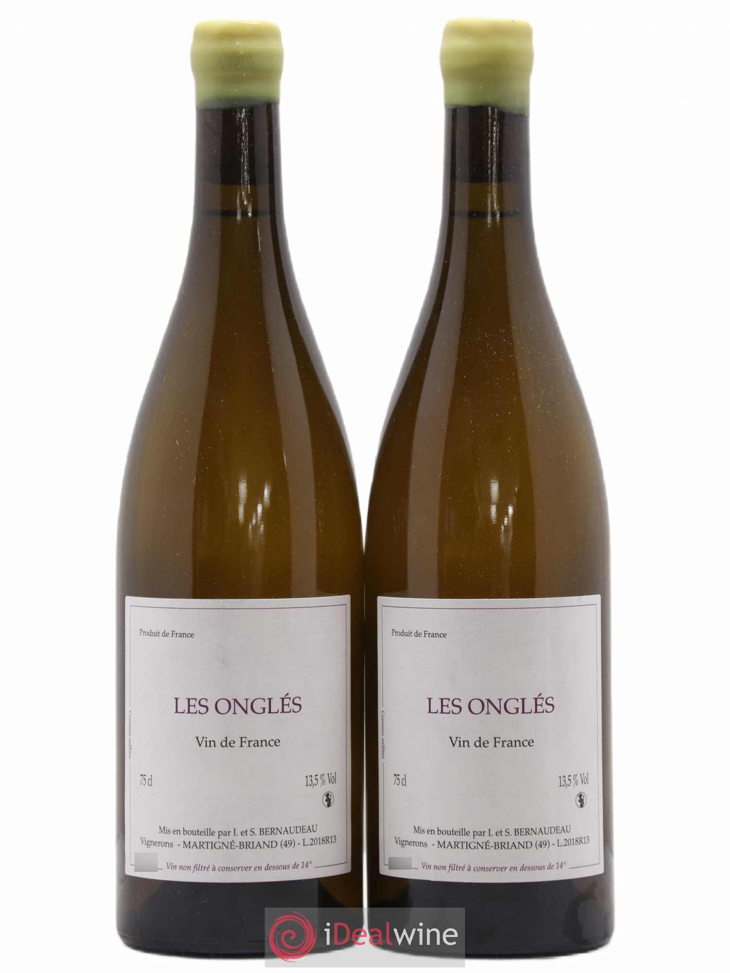 Vin de France Les Onglés Stéphane Bernaudeau 2018 - Lot de 2 bouteilles - 0