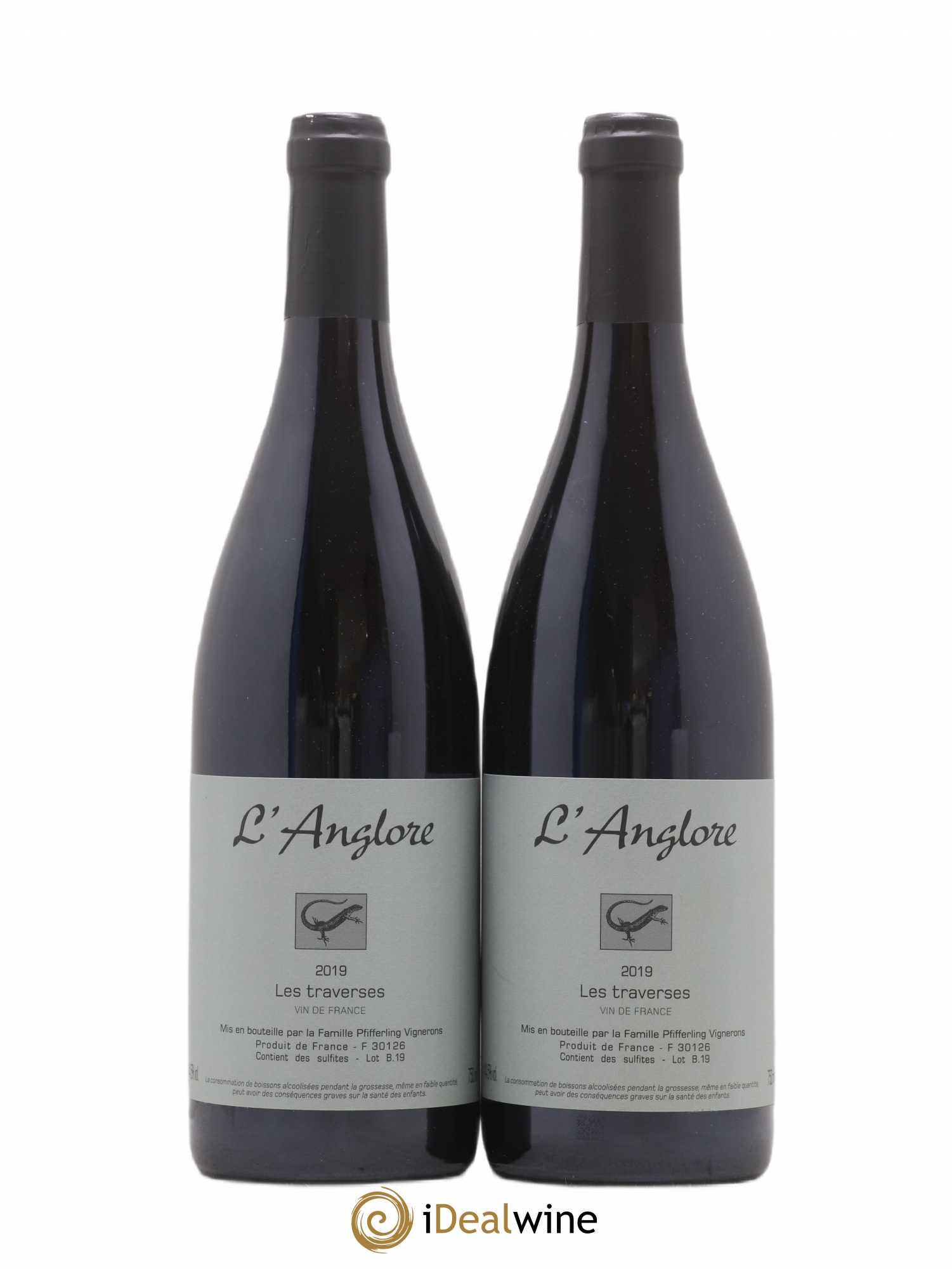 Vin de France Les Traverses L'Anglore 2019 - Lot de 2 bouteilles - 0