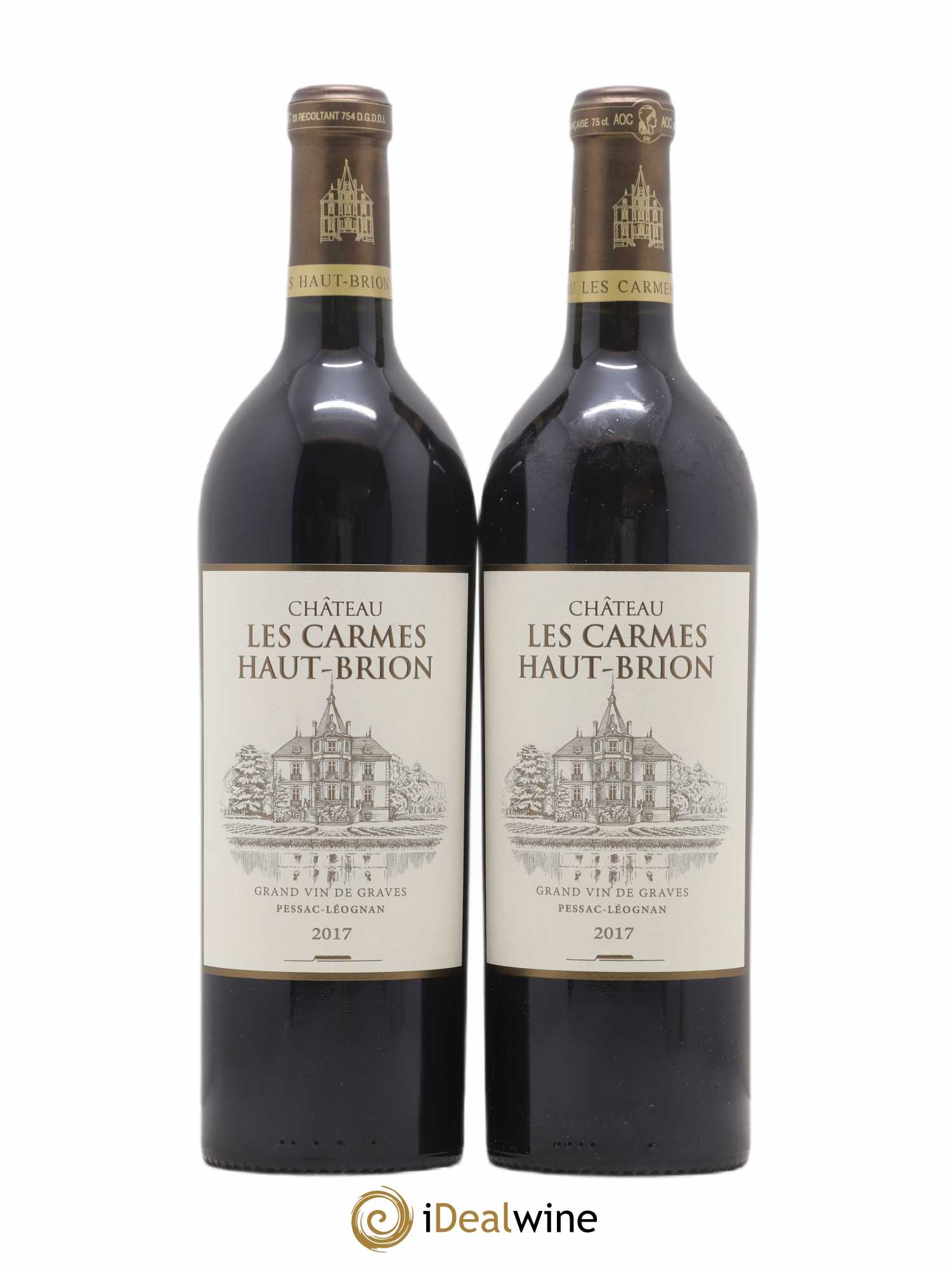 Château Les Carmes Haut-Brion 2017 - Lot de 2 bouteilles - 0