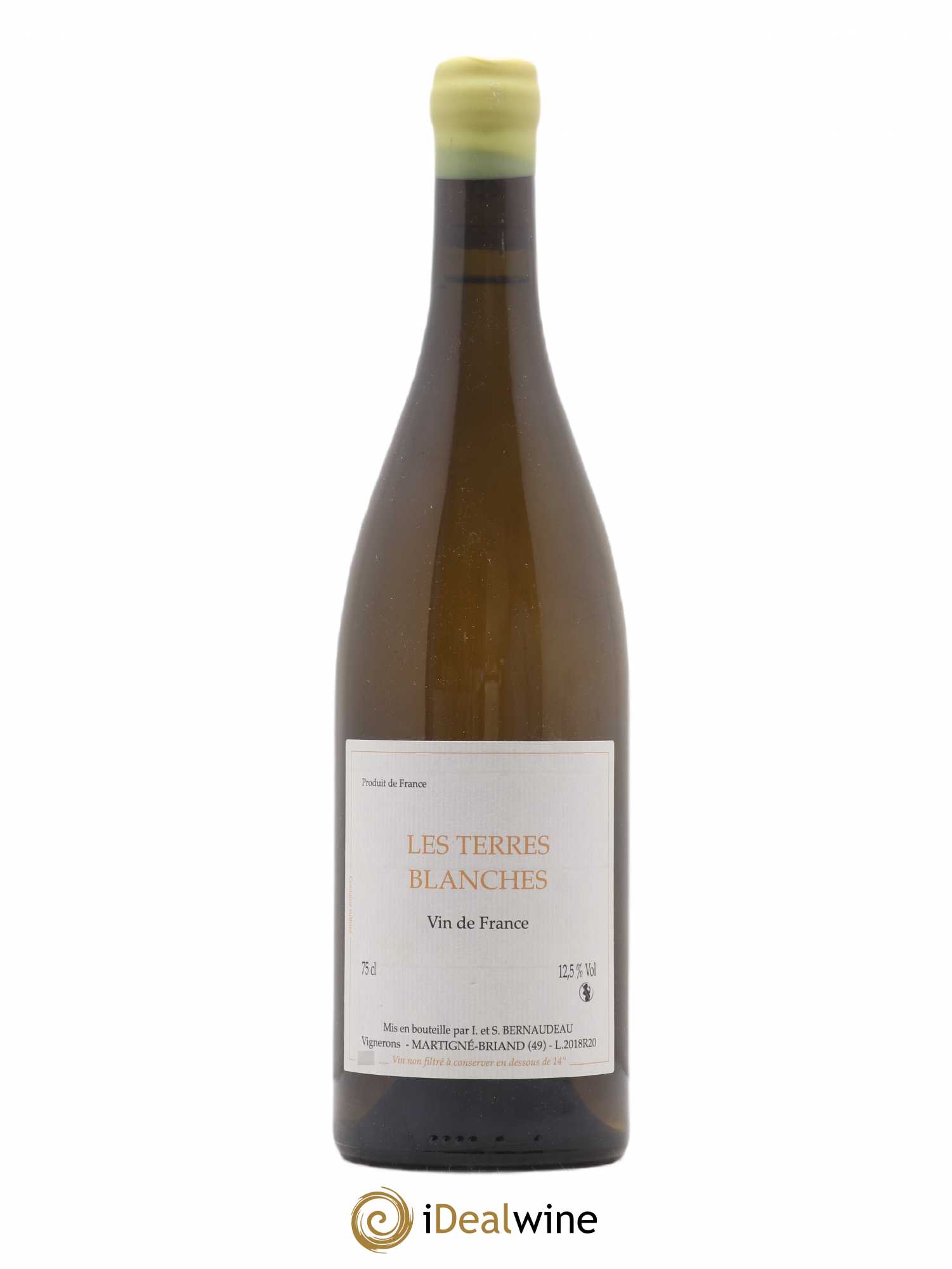 Vin de France Les Terres Blanches Stéphane Bernaudeau 2018 - Lot de 1 bouteille - 0