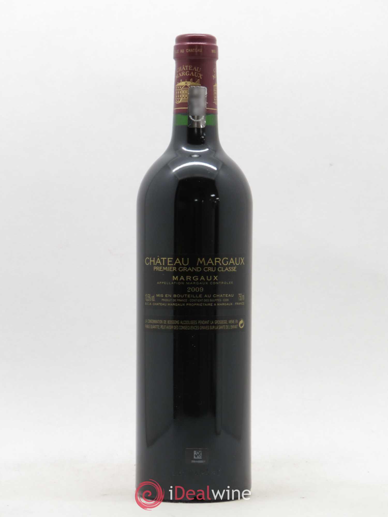 Château Margaux 1er Grand Cru Classé 2009 - Lot de 1 bouteille - 1