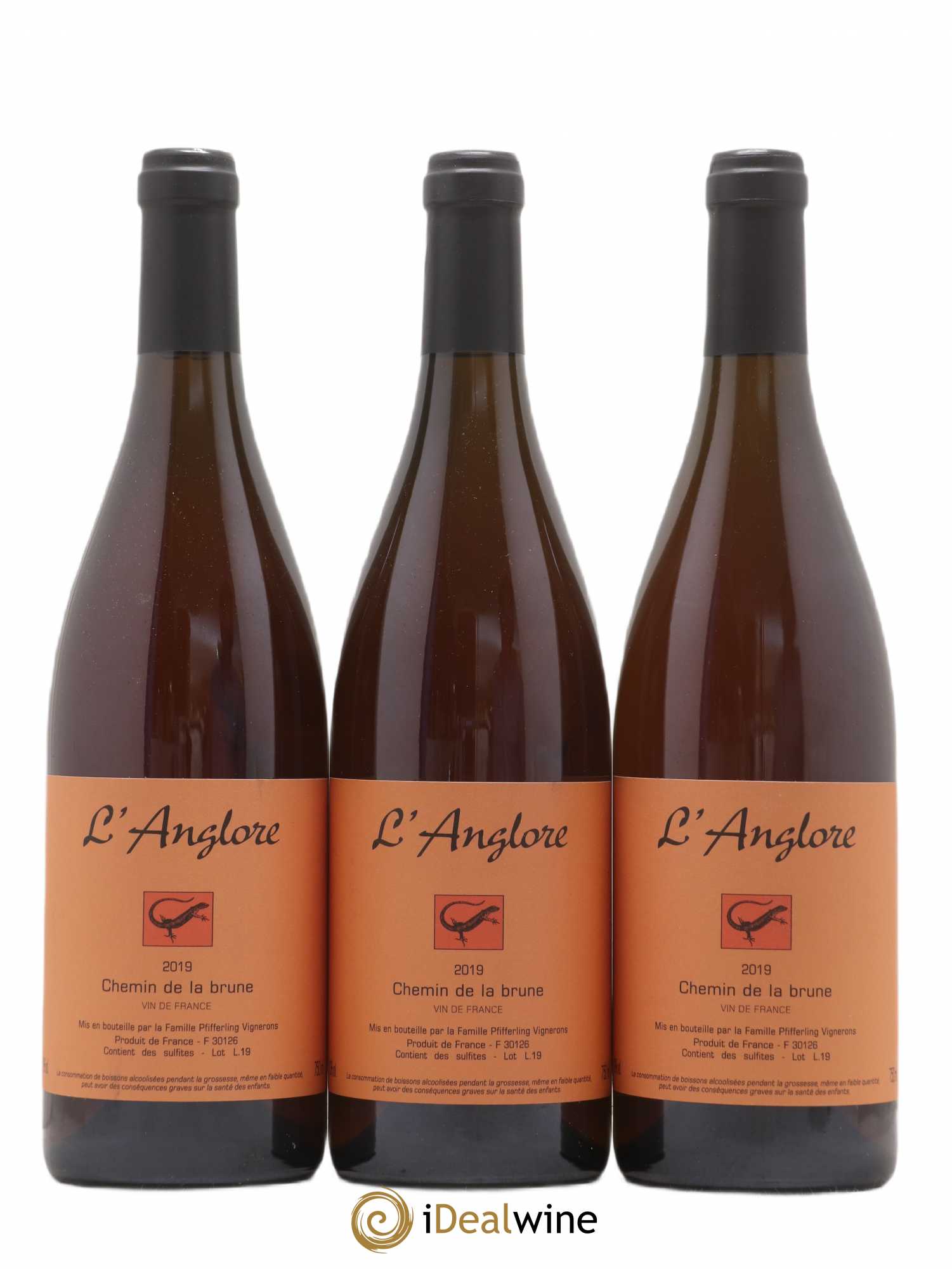 Vin de France Chemin de la brune L'Anglore 2019 - Lot de 3 bouteilles - 0