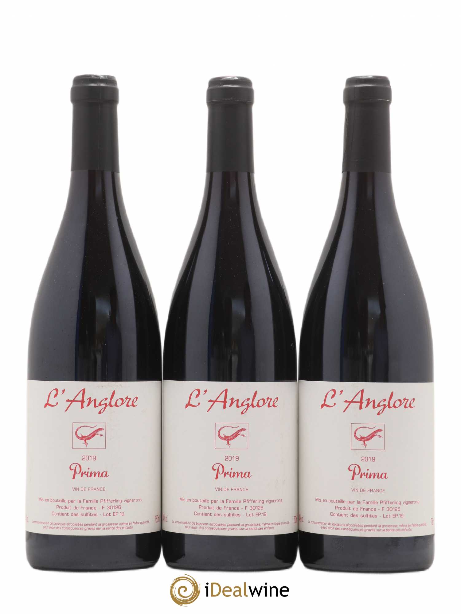 Vin de France Prima L'Anglore 2019 - Lot de 3 bouteilles - 0