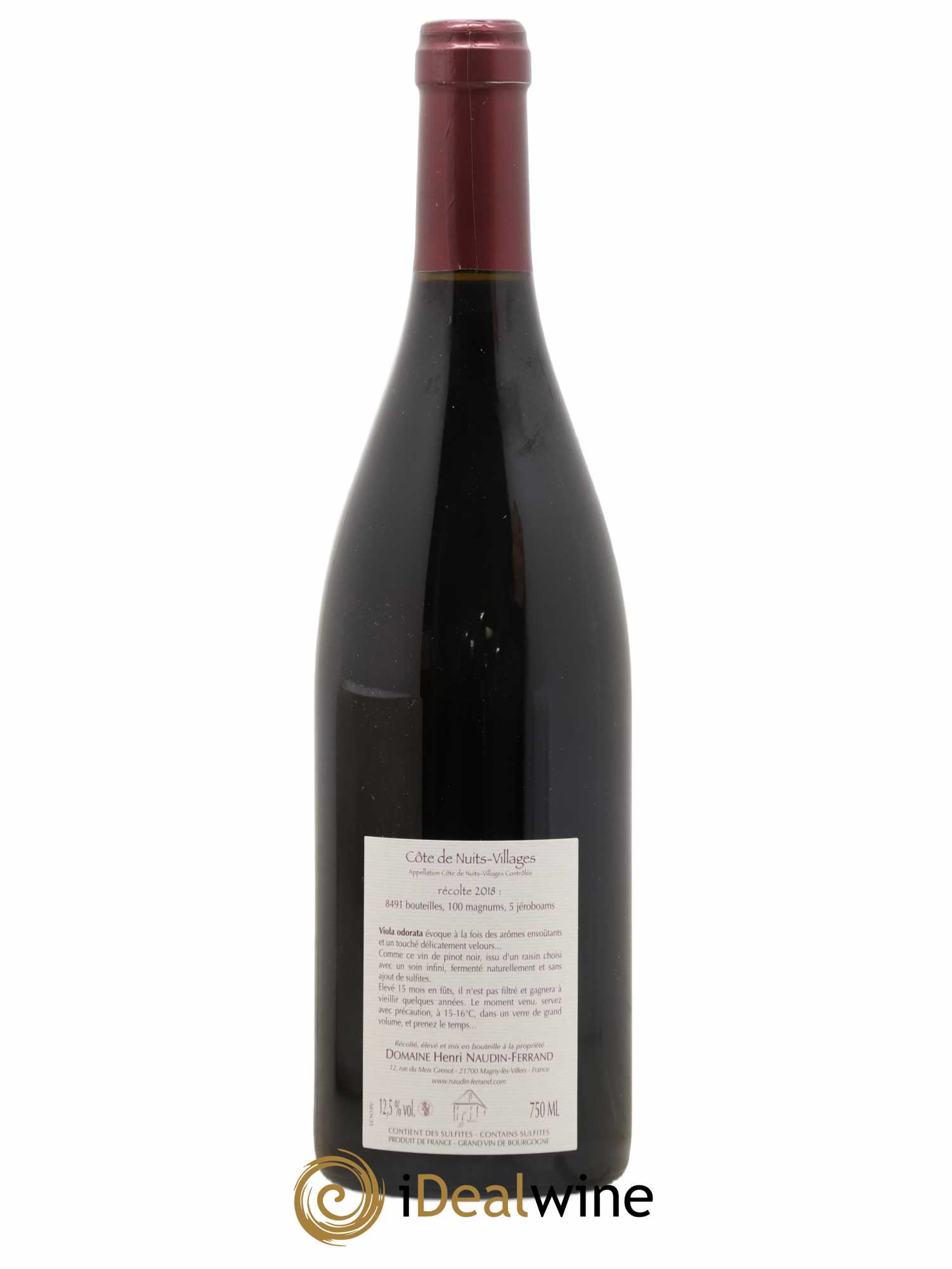 Côte de Nuits-Villages Viola Odorata Naudin-Ferrand (Domaine) 2018 - Lot de 1 bouteille - 1