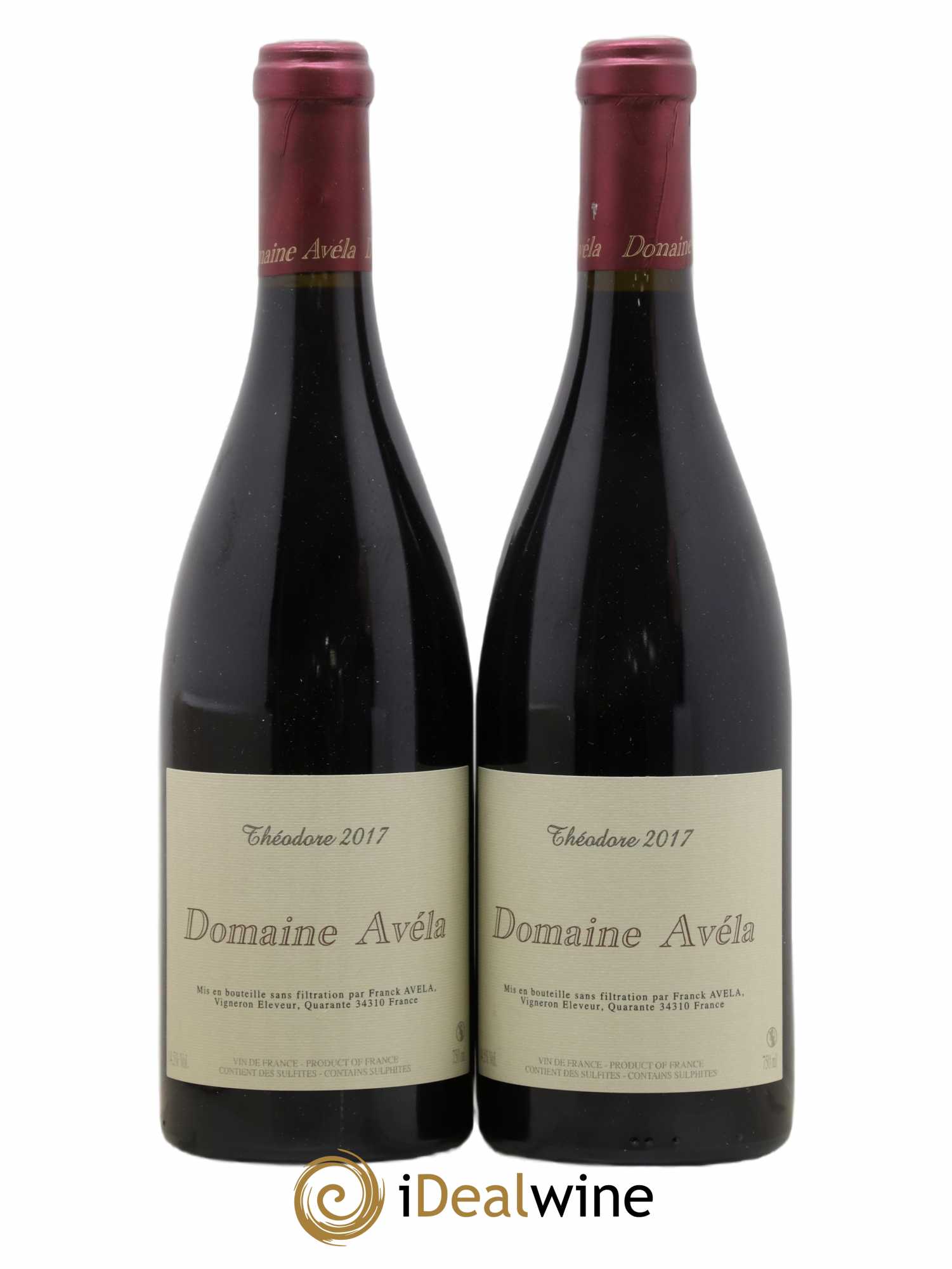 Vin de France Théodore Avéla 2017 - Lot de 2 bouteilles - 0