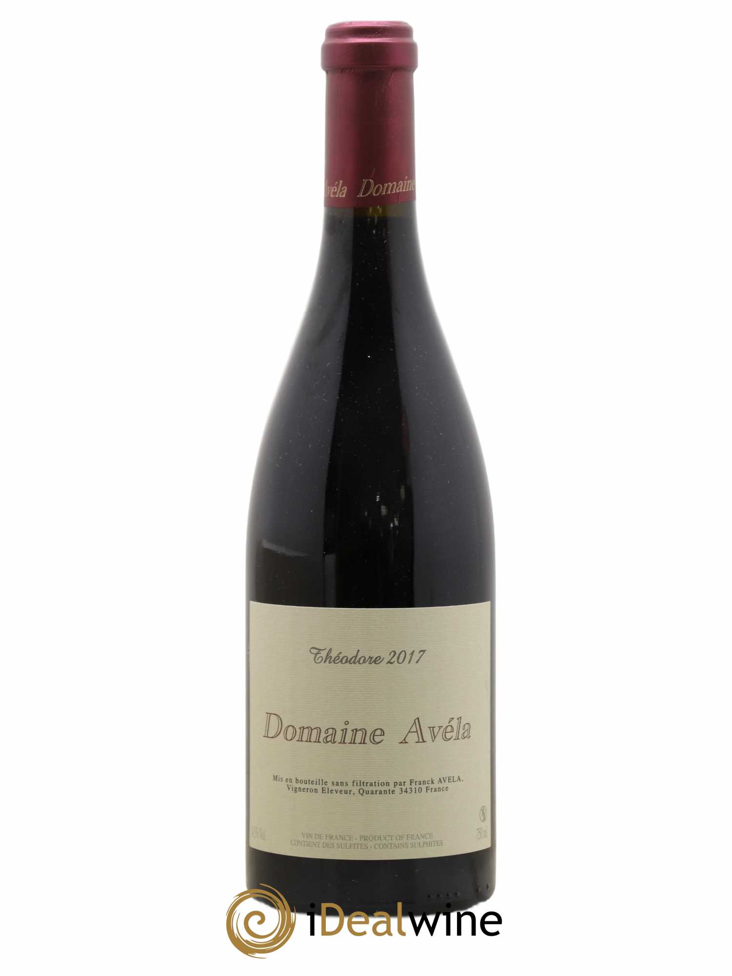 Vin de France Théodore Avéla 2017 - Lot de 1 bouteille - 0