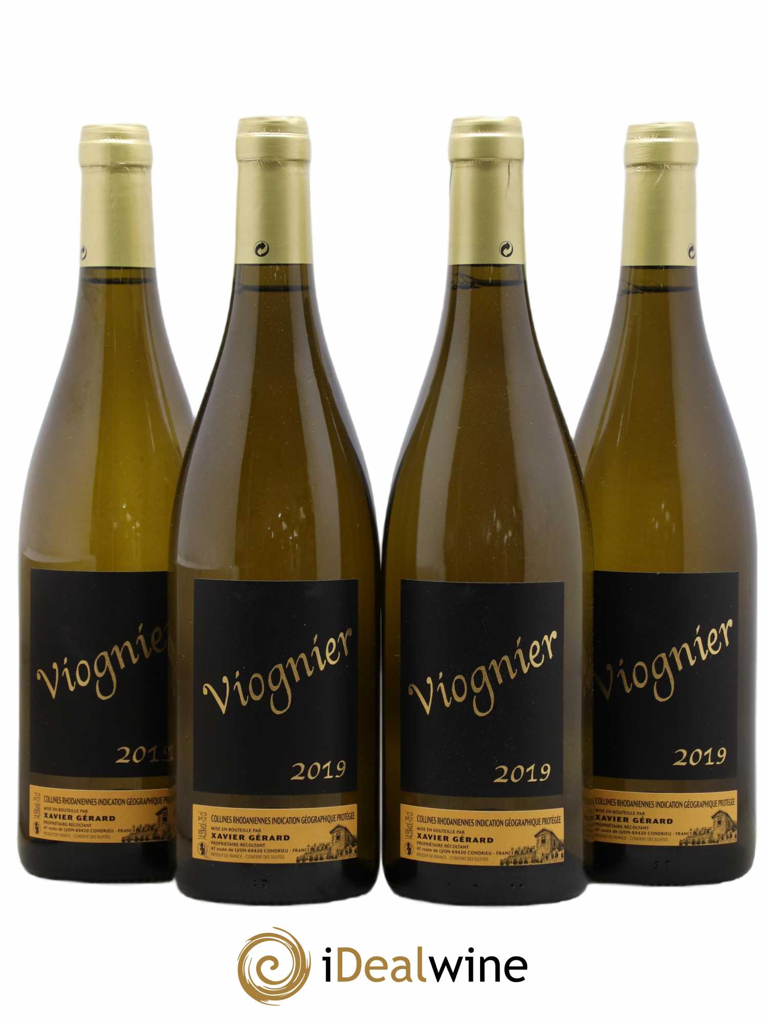 Collines Rhodaniennes Viognier Xavier Gerard 2019 - Posten von 4 Flaschen - 0
