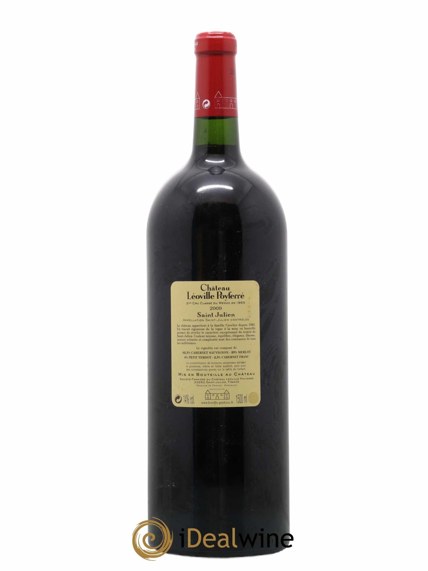 Château Léoville Poyferré 2ème Grand Cru Classé 2009 - Lot de 1 magnum - 1
