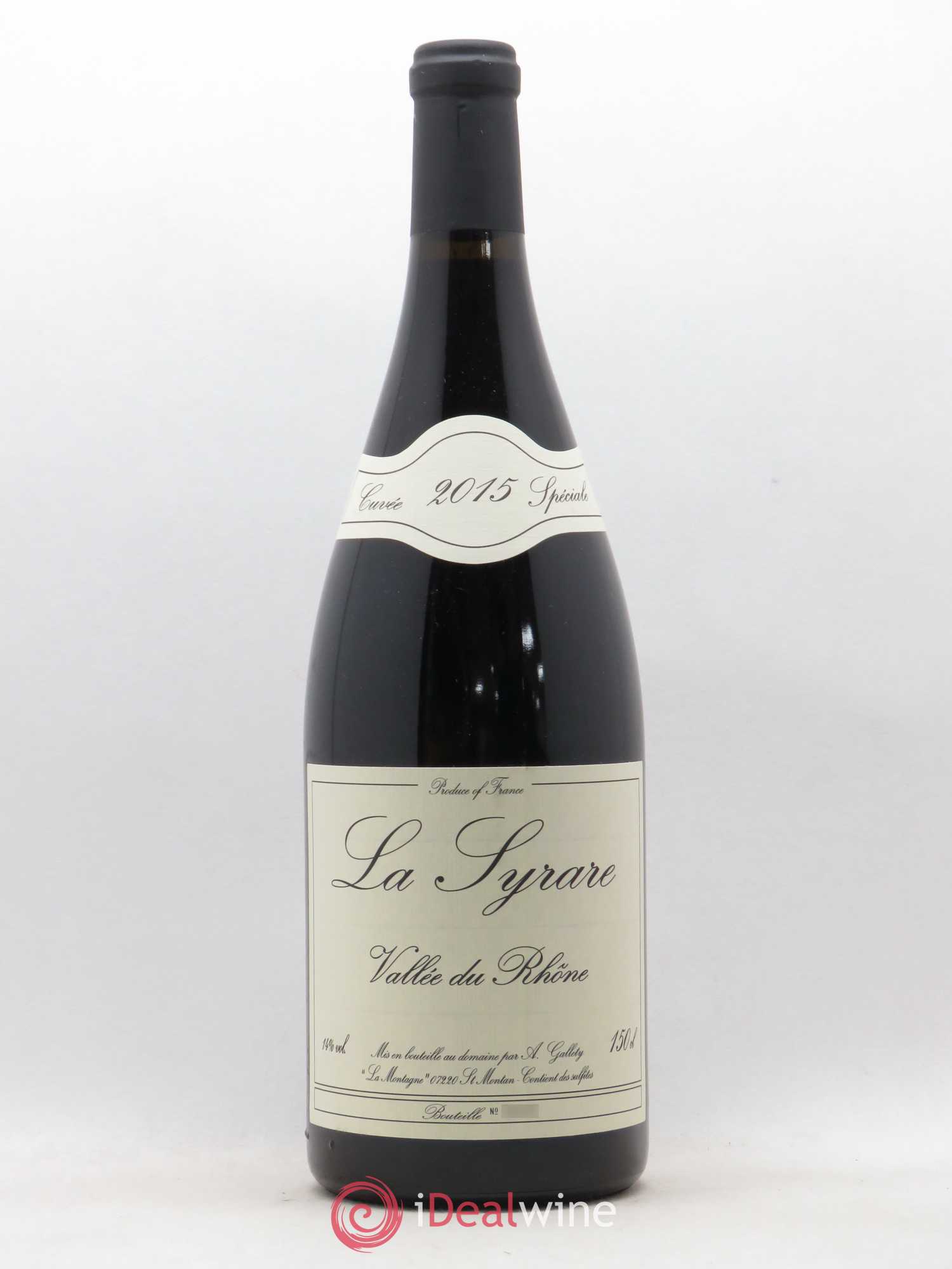 Côtes du Vivarais La Syrare Gallety (Domaine) Cuvée Spéciale 2015 - Lot de 1 magnum - 0