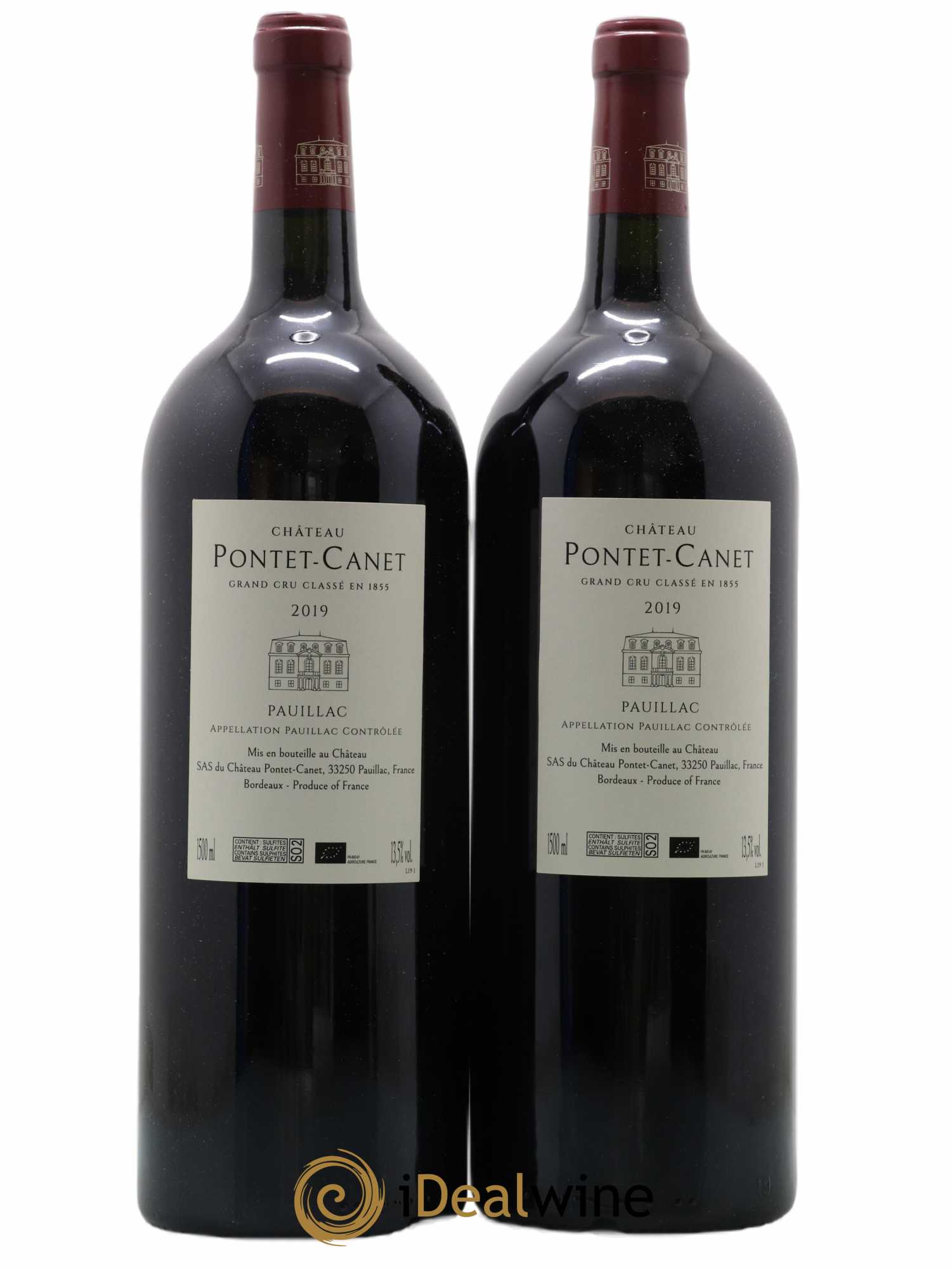 Château Pontet Canet 5ème Grand Cru Classé 2019 - Lot de 2 magnums - 1