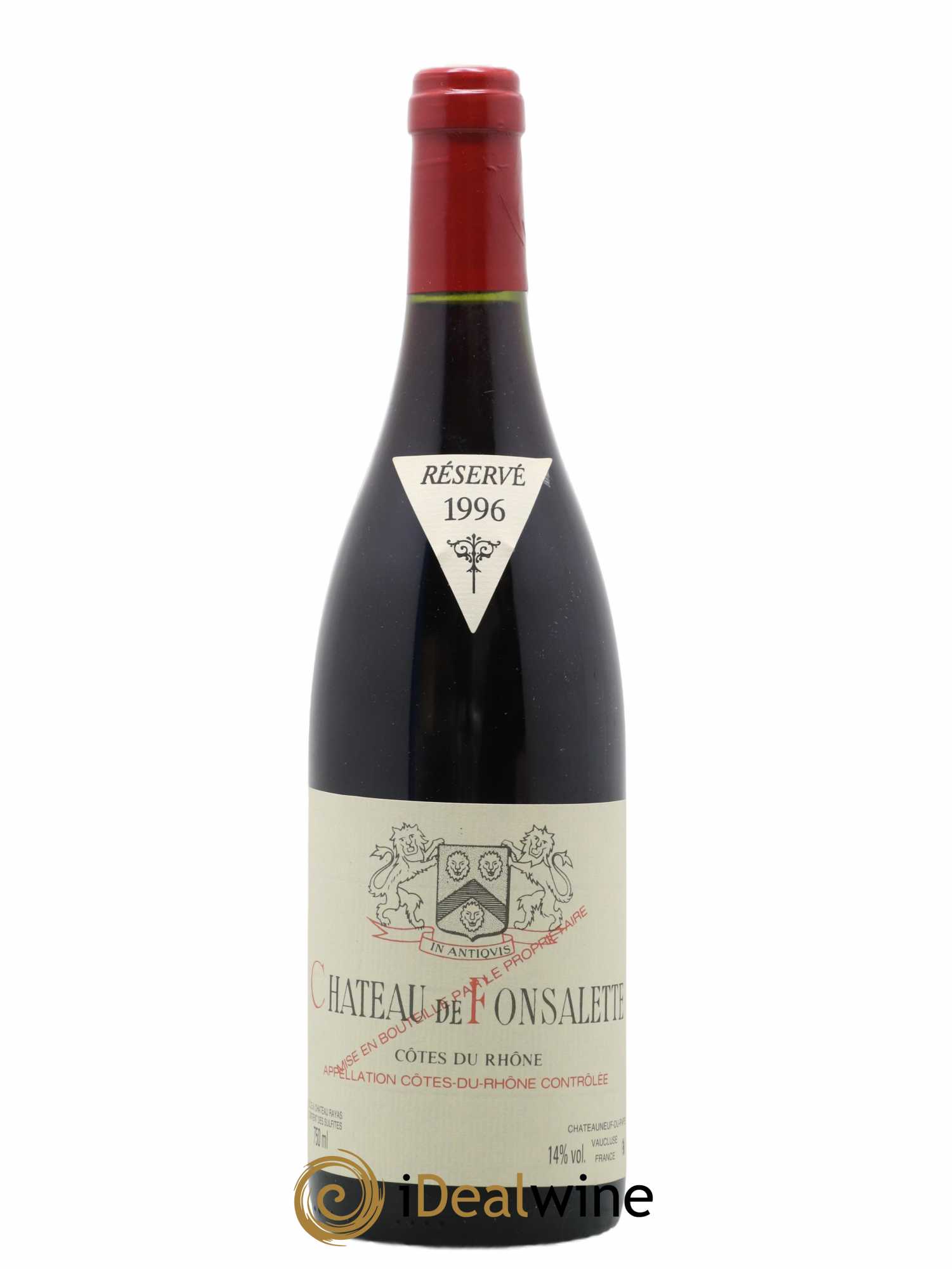 Côtes-du-Rhône Château de Fonsalette Emmanuel Reynaud 1996 - Lot de 1 bouteille - 0