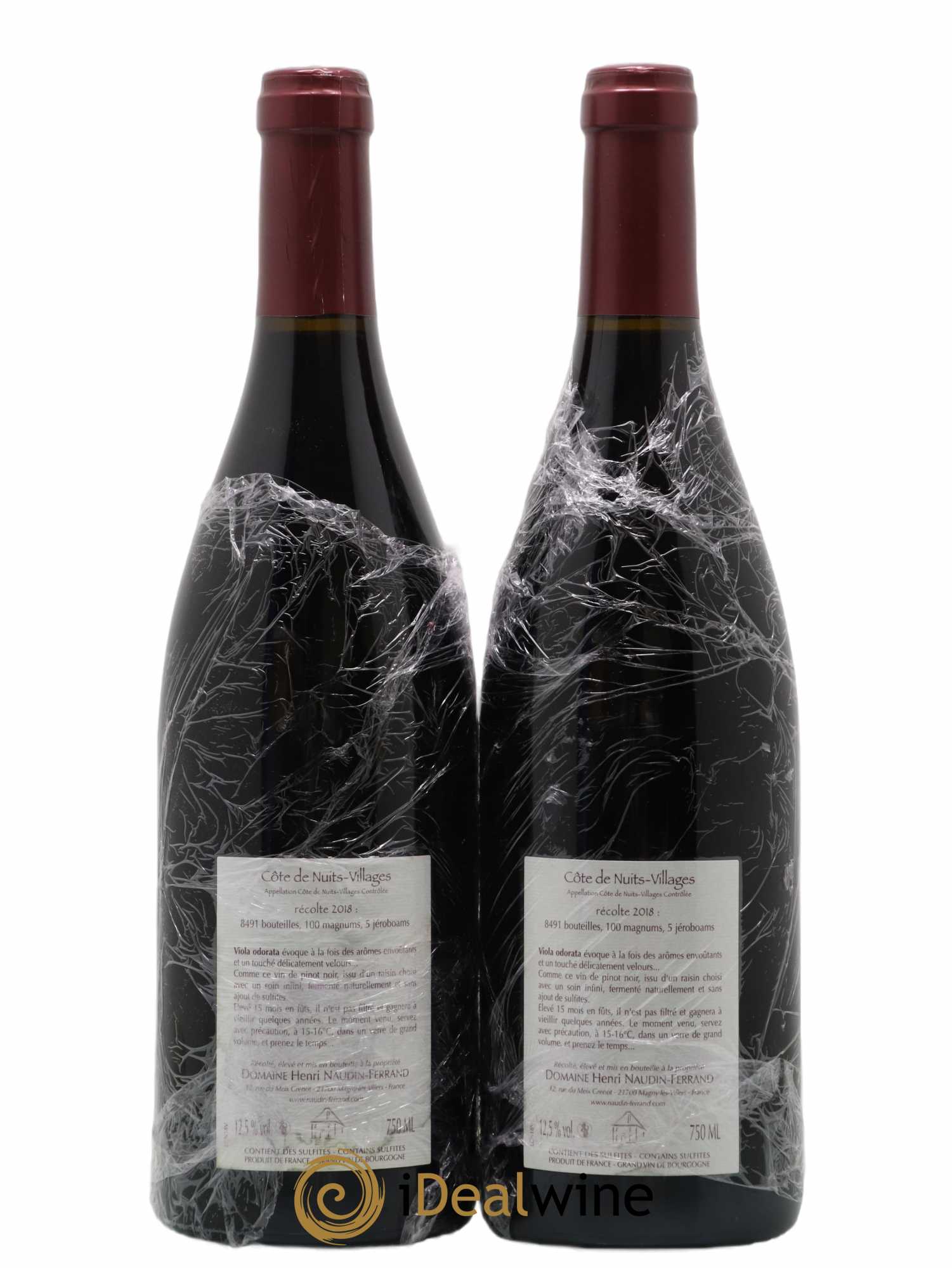 Côte de Nuits-Villages Viola Odorata Naudin-Ferrand (Domaine) 2018 - Lot of 2 bottles - 1