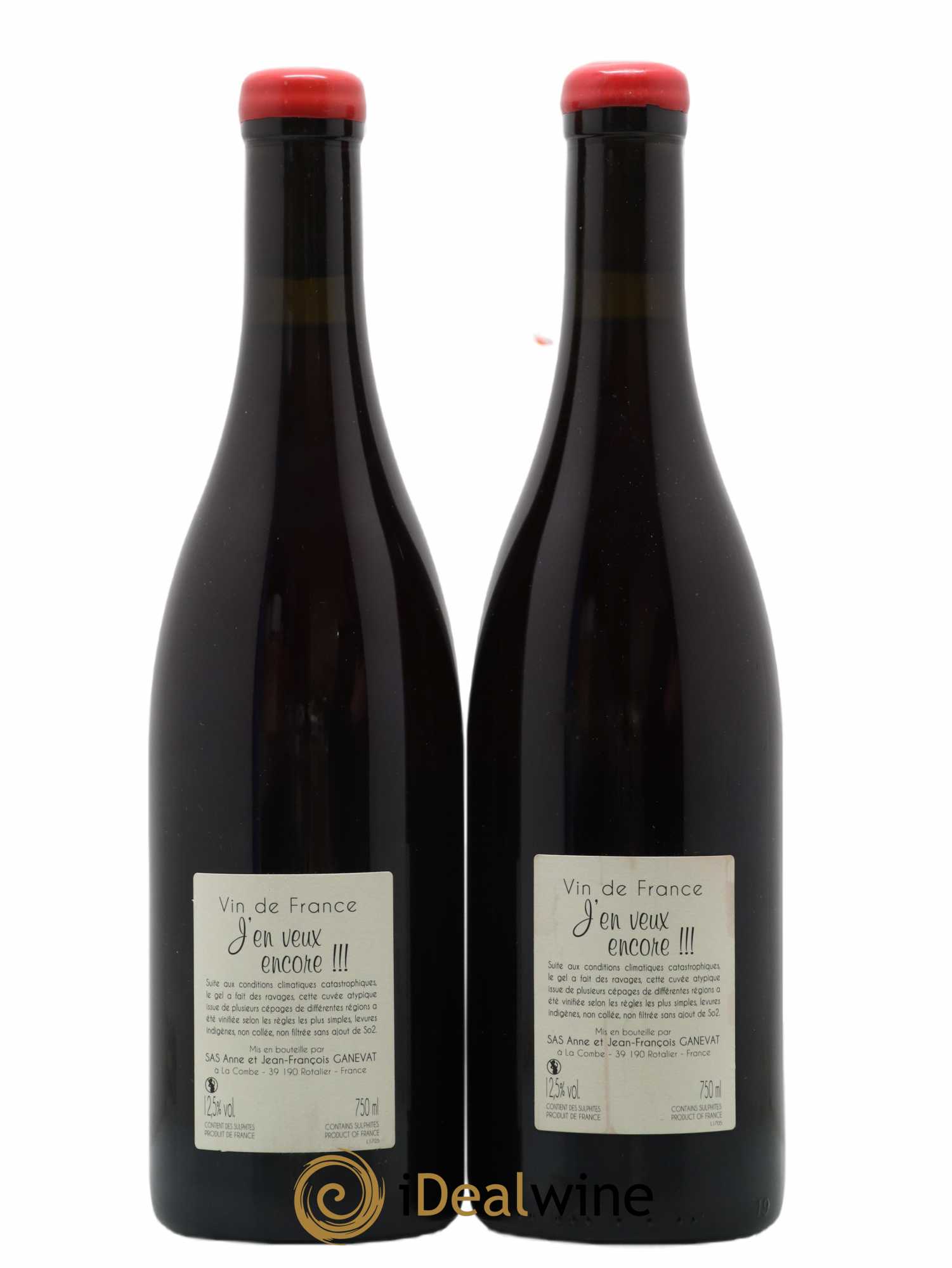 Vin de France J'en veux encore Anne et Jean François Ganevat 2017 - Lot de 2 bouteilles - 1