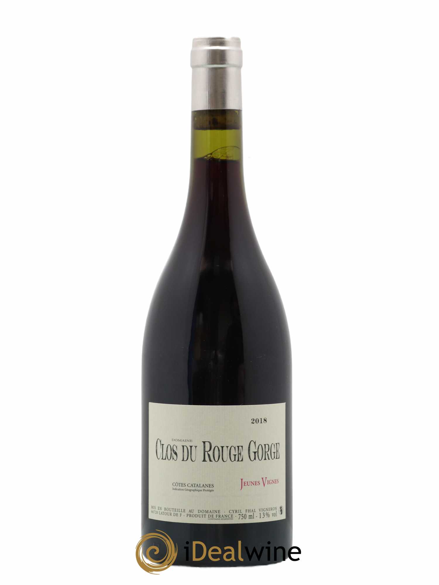 Côtes Catalanes (VDP des Côtes Catalanes) Clos du Rouge Gorge Jeunes Vignes Cyril Fhal 2018 - Lot de 1 bouteille - 0