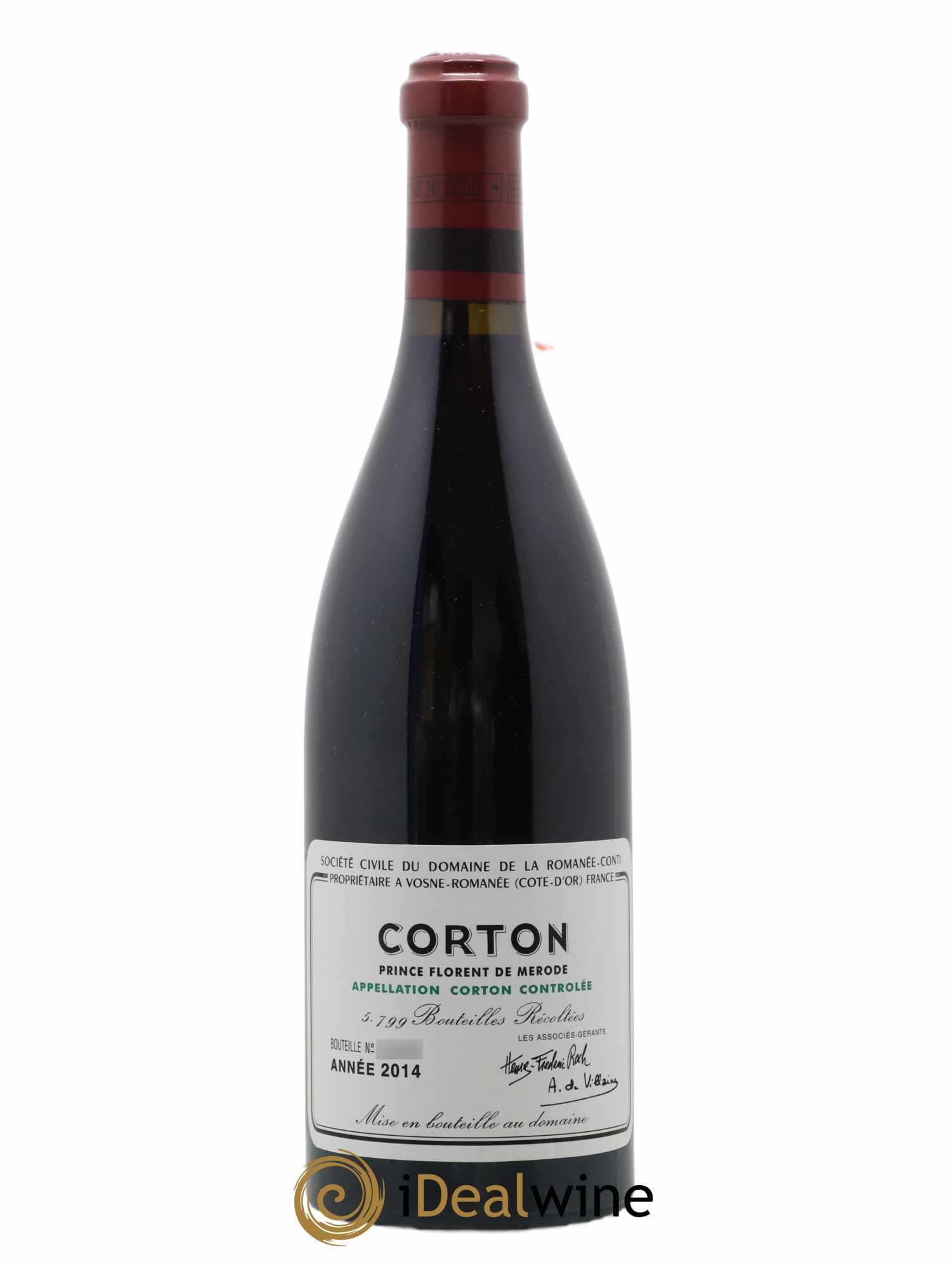 Corton Grand Cru Domaine de la Romanée-Conti 2014 - Lot de 1 bouteille - 0