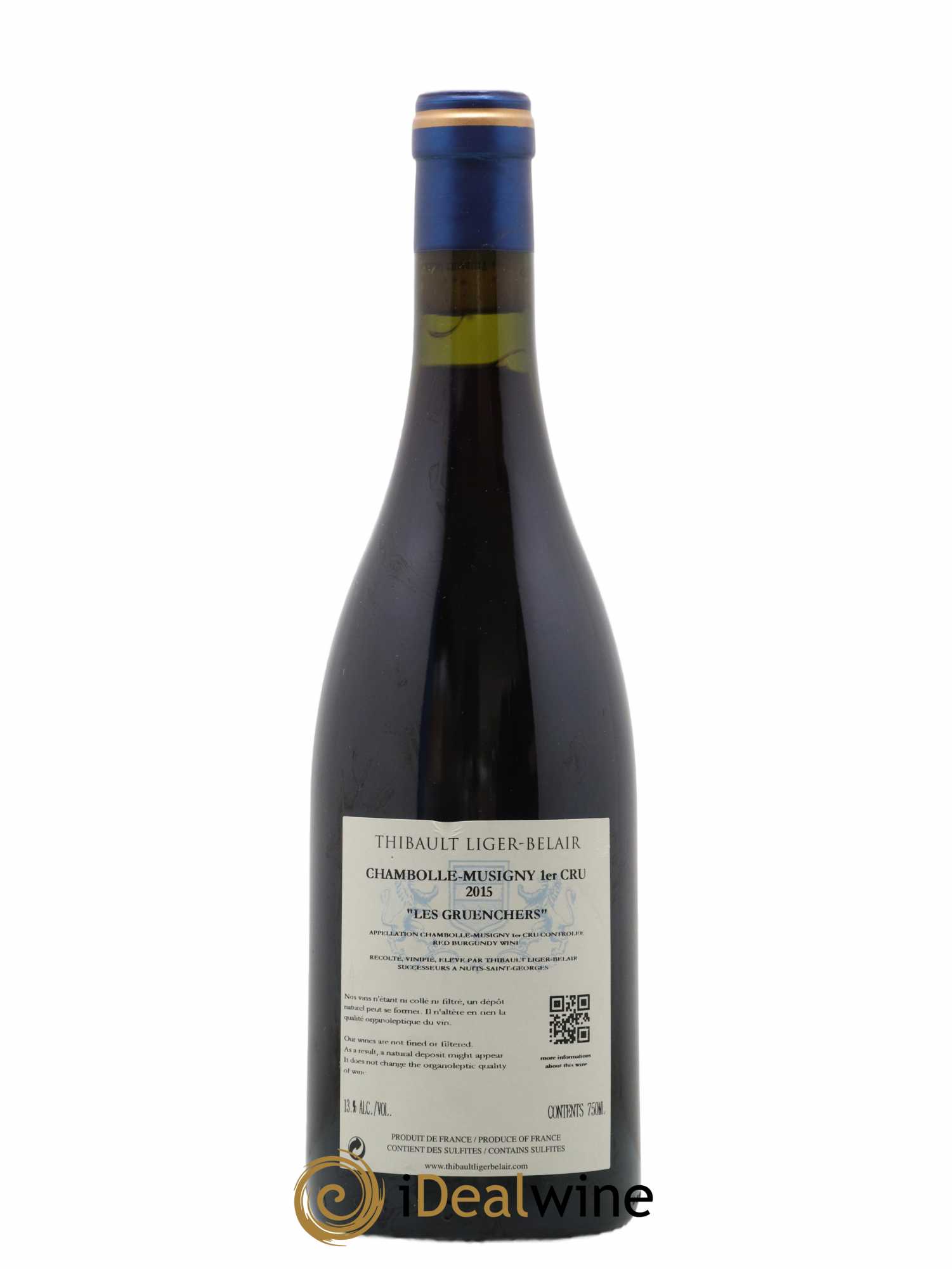 Chambolle-Musigny 1er Cru Les Gruenchers Thibault Liger-Belair Successeurs 2015 - Lot de 1 bouteille - 1