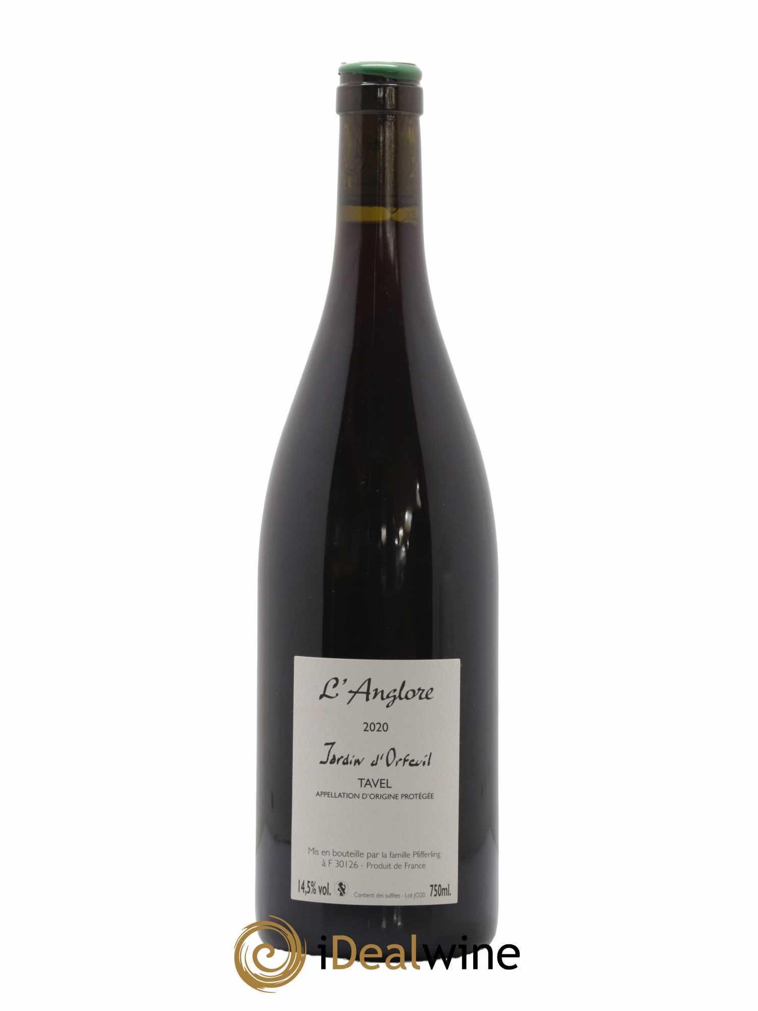 Tavel Jardin D'Orfeuil L'Anglore 2020 - Lot de 1 bouteille - 1