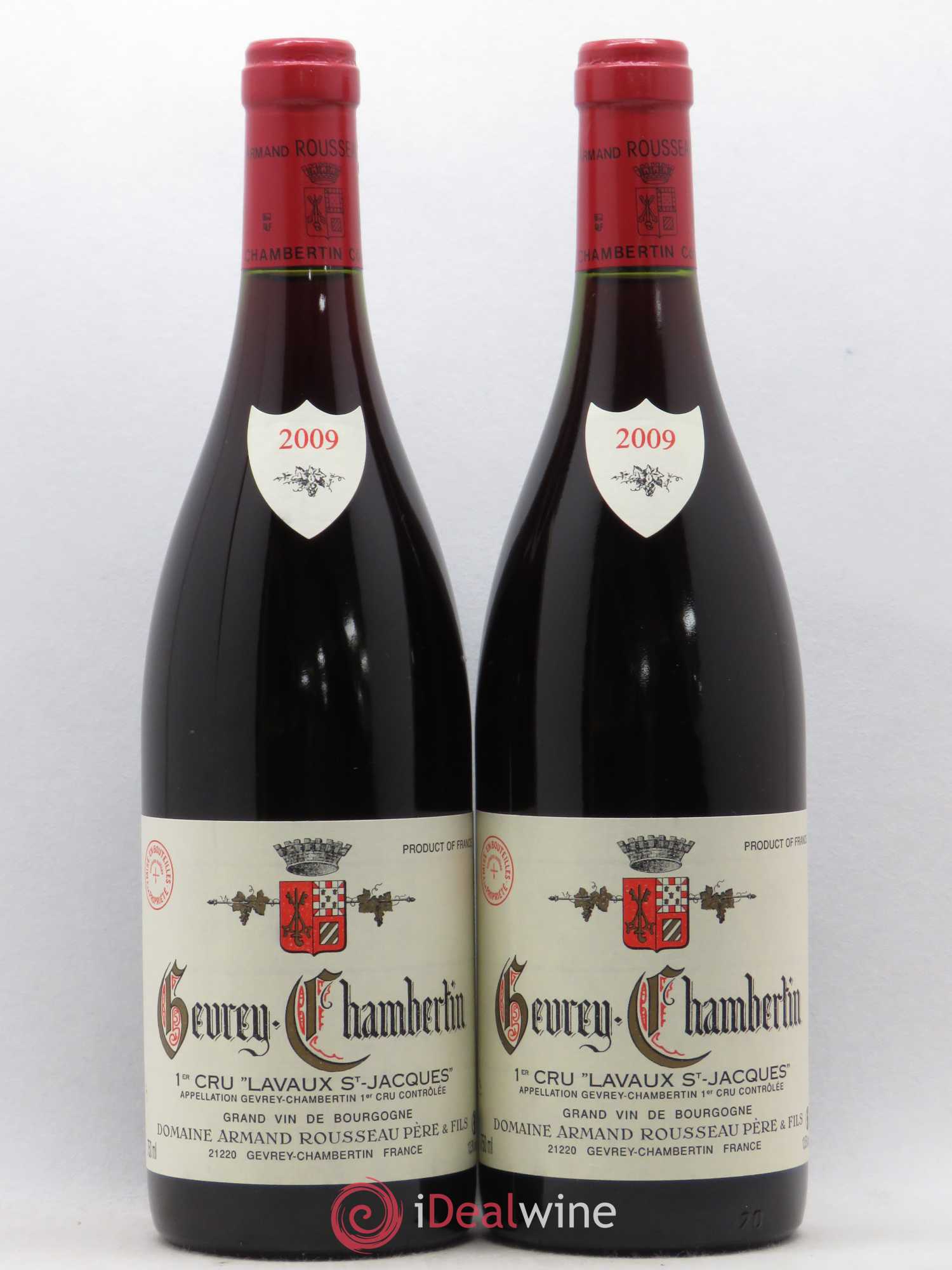 Gevrey-Chambertin 1er Cru Lavaux Saint Jacques Armand Rousseau (Domaine) 2009 - Lot de 2 bouteilles - 0