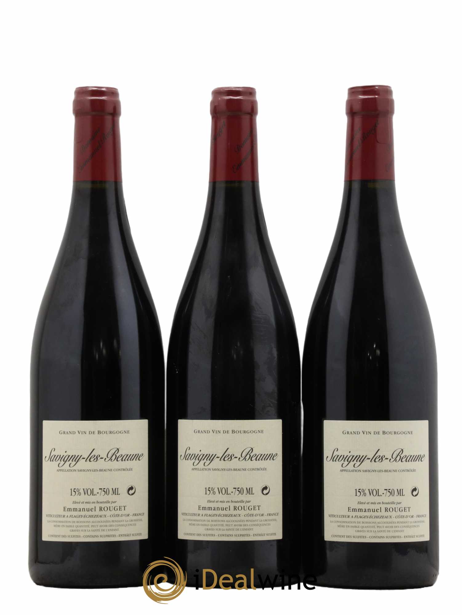 Savigny-lès-Beaune Emmanuel Rouget 2019 - Lot de 3 bouteilles - 1