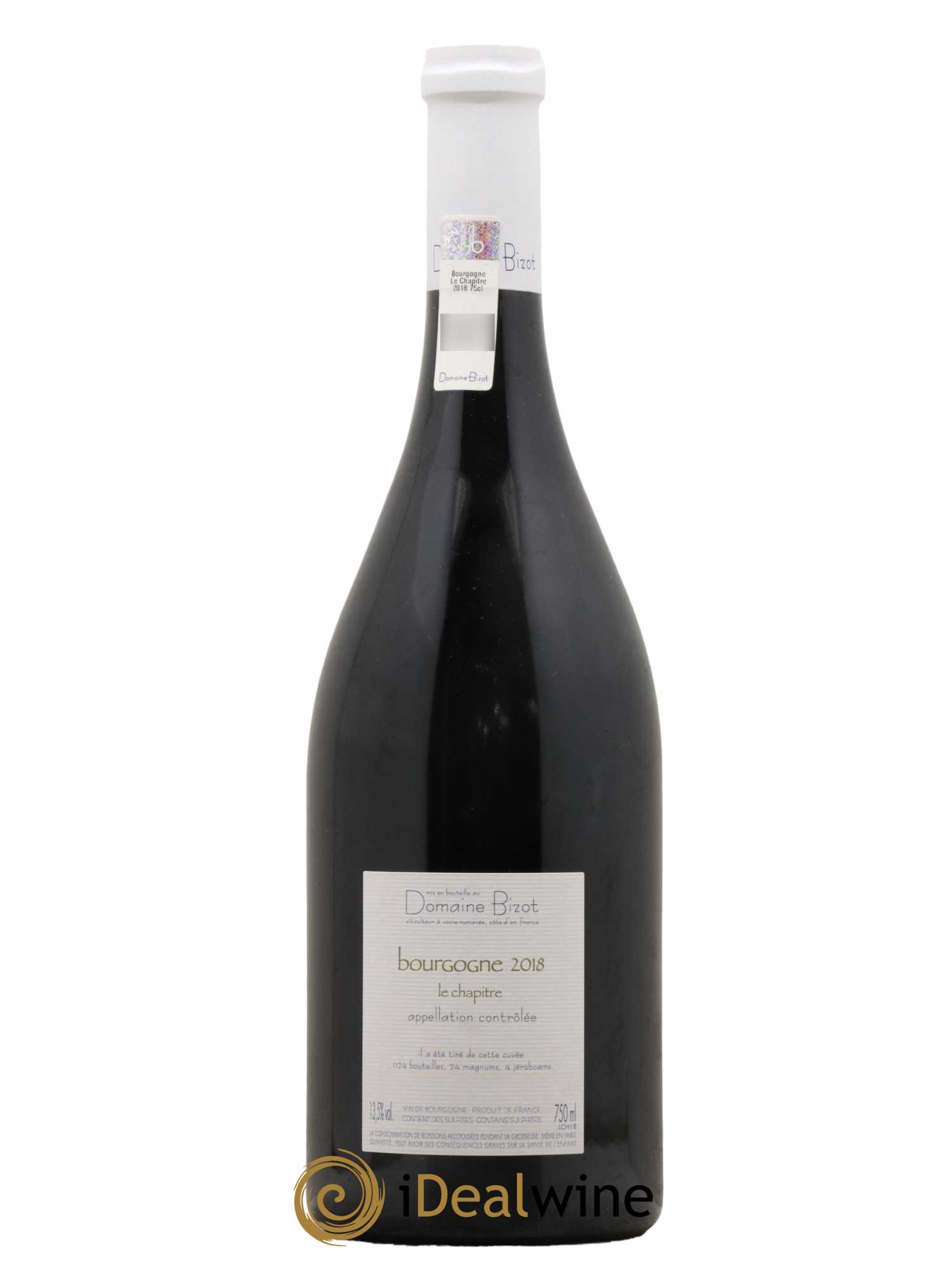 Bourgogne Le Chapitre Bizot (Domaine) 2018 - Posten von 1 Flasche - 1