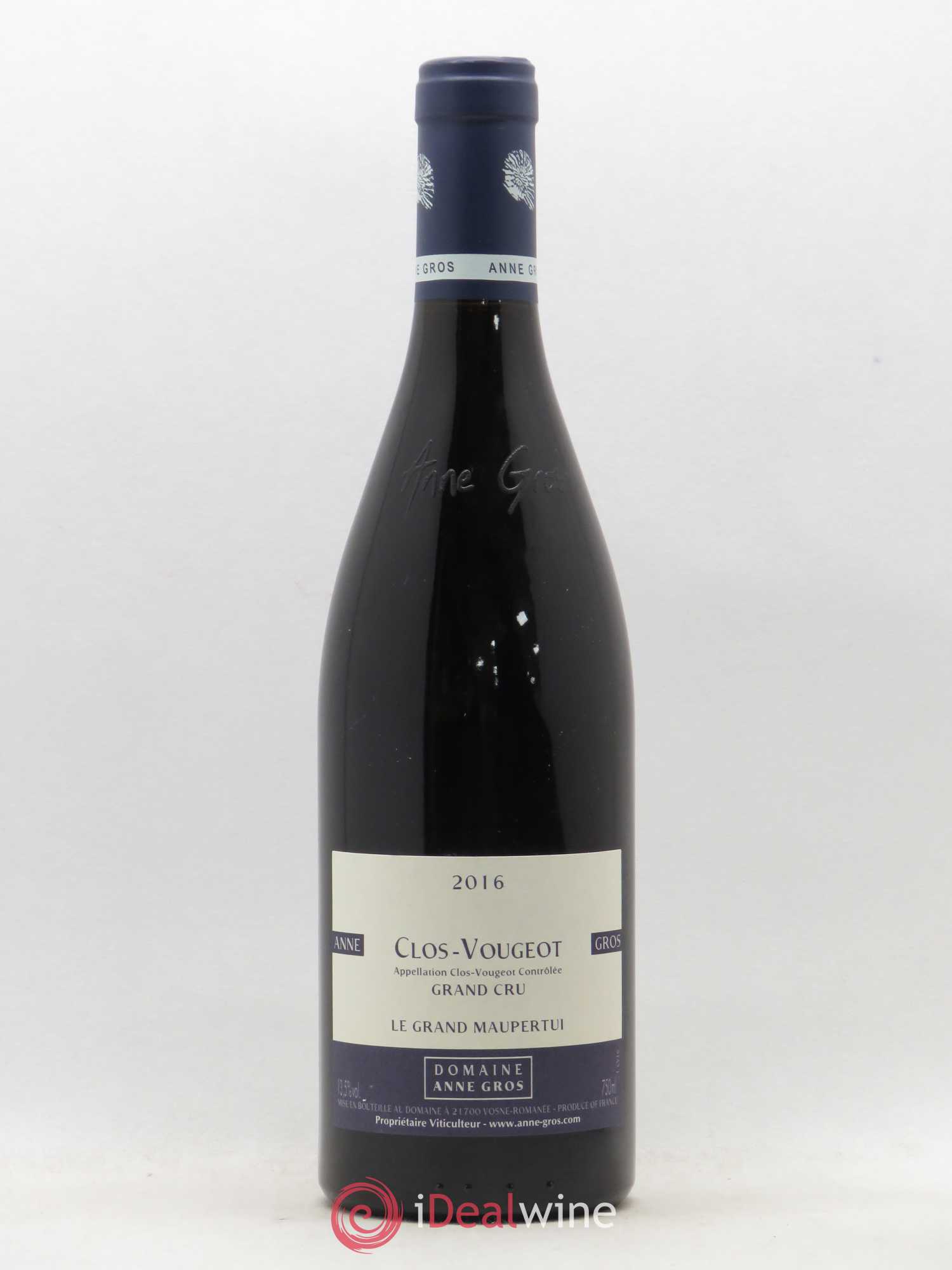 Clos de Vougeot Grand Cru Le Grand Maupertui Anne Gros 2016 - Lot de 1 bouteille - 0