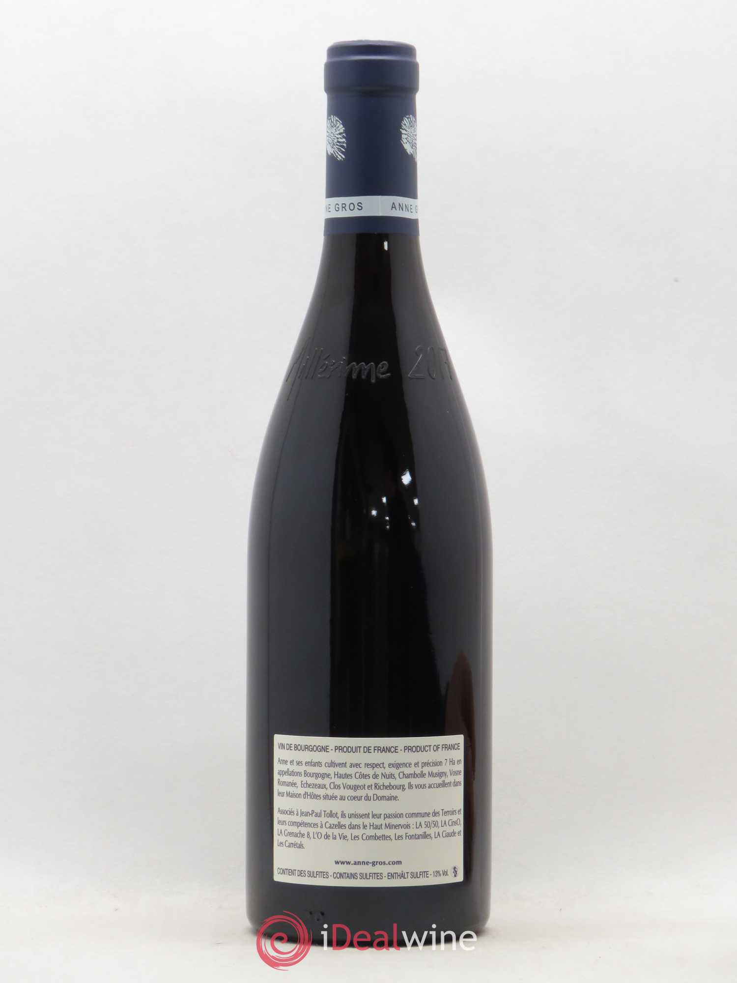 Clos de Vougeot Grand Cru Le Grand Maupertui Anne Gros 2017 - Lot de 1 bouteille - 1