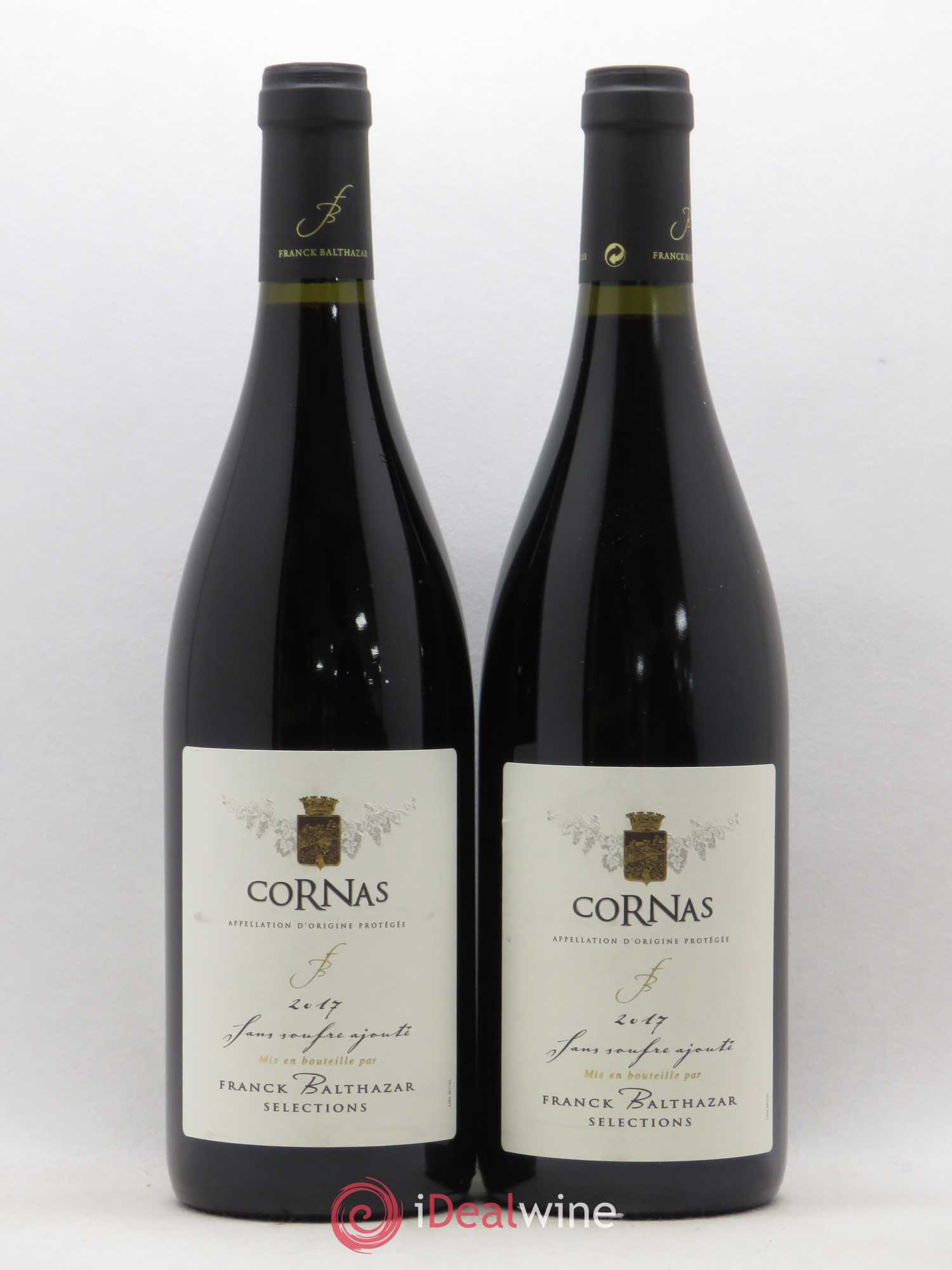 Cornas Sans Soufre ajouté Franck Balthazar 2017 - Posten von 2 Flaschen - 0