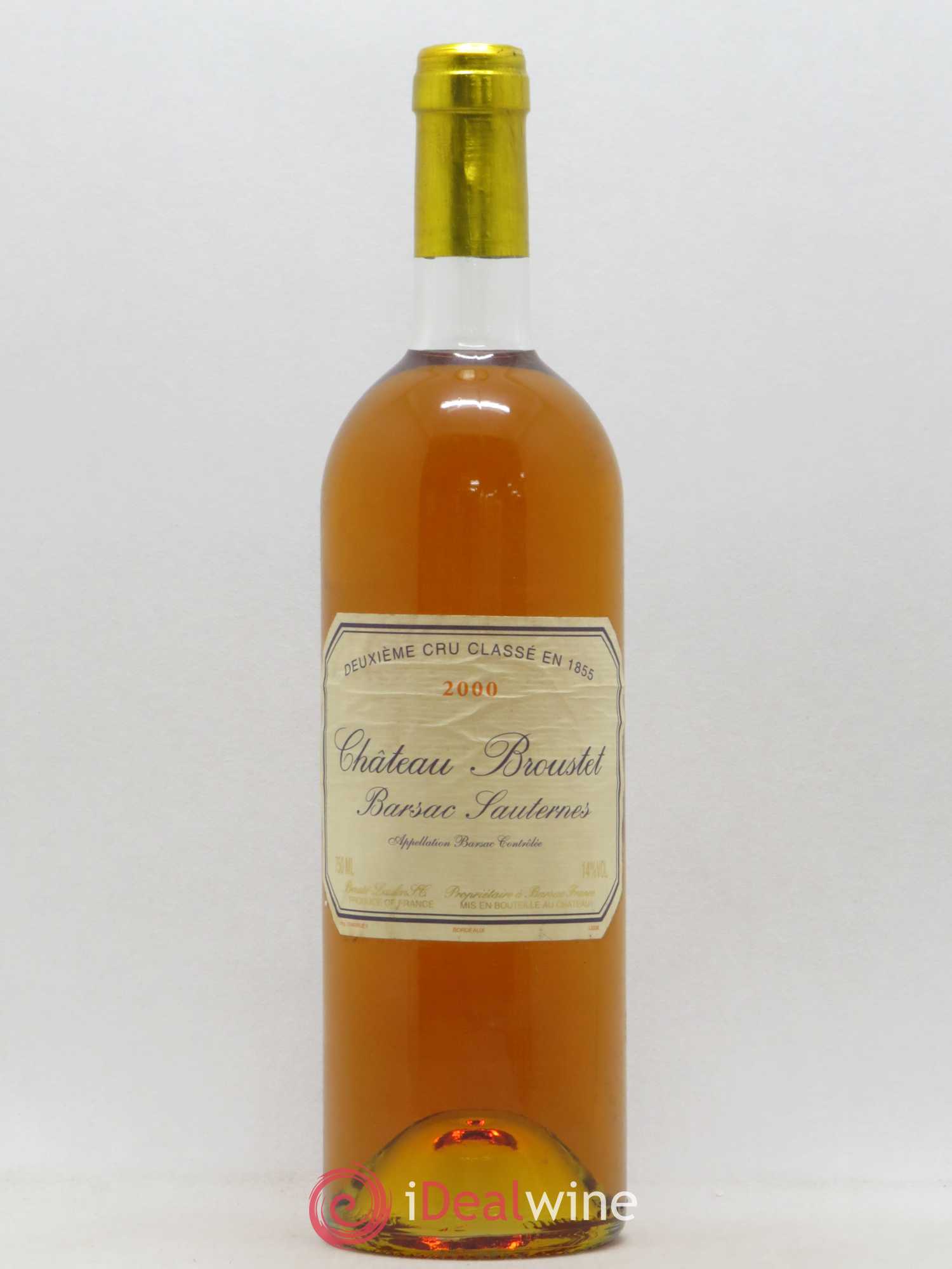 Château Broustet 2ème Grand Cru Classé 2000 - Lotto di 1 bottiglia - 0