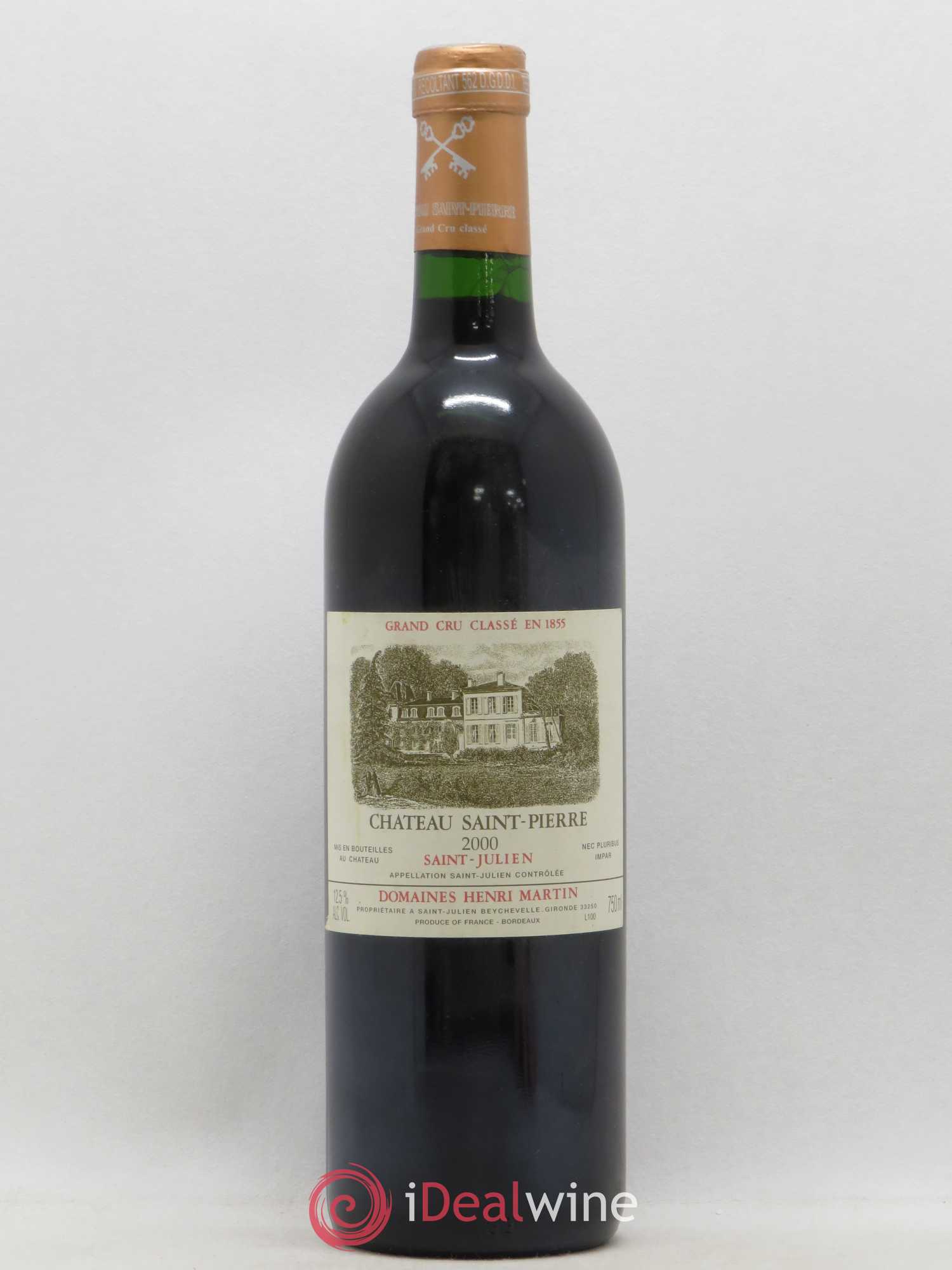 Château Saint-Pierre 4ème Grand Cru Classé 2000 - Lot de 1 bouteille - 0