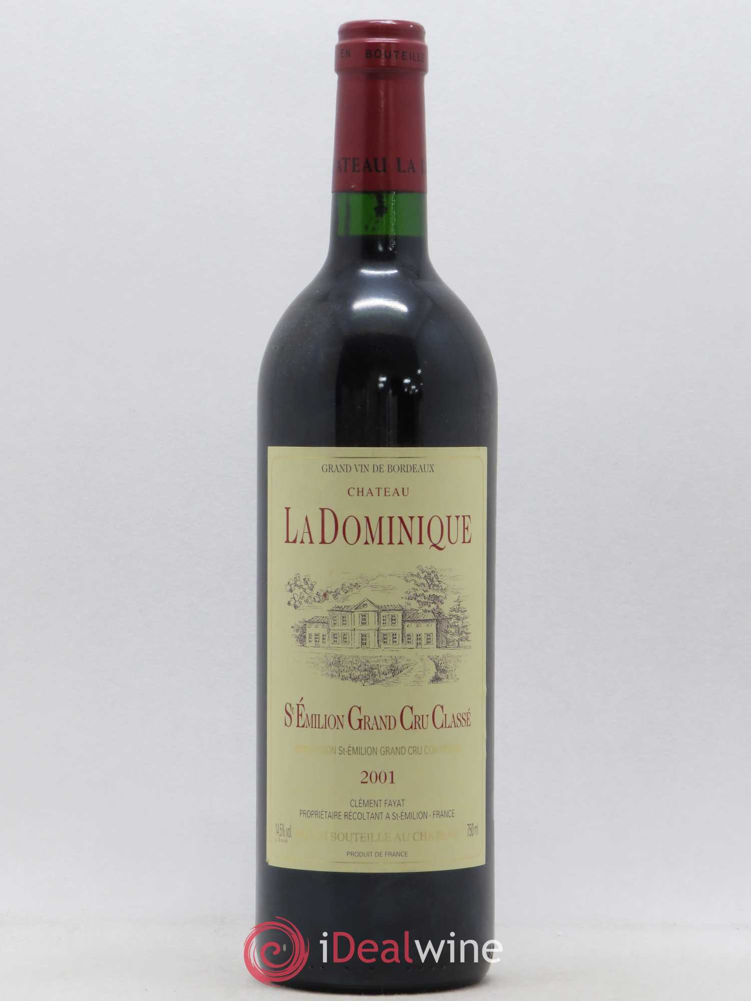 Château la Dominique Grand Cru Classé 2001 - Lot de 1 bouteille - 0