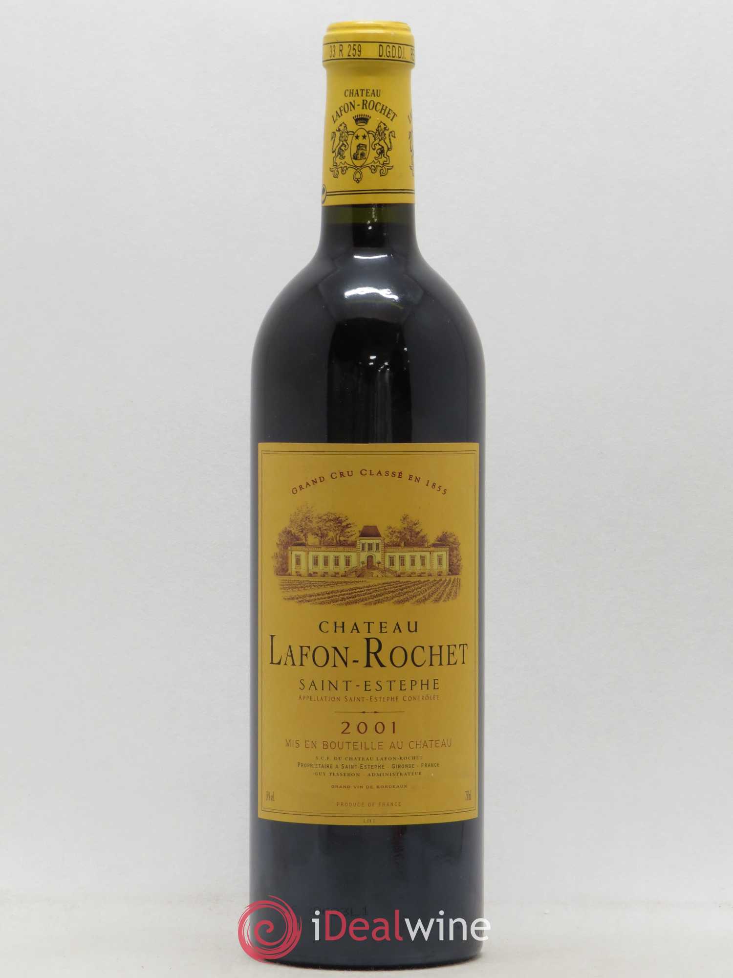 Château Lafon Rochet 4ème Grand Cru Classé 2001 - Lot de 1 bouteille - 0